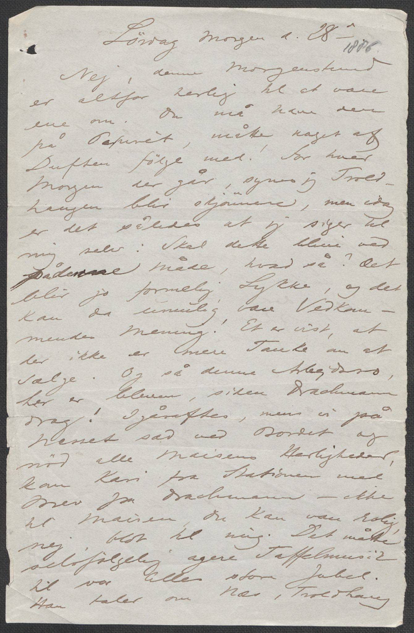 Beyer, Frants, RA/PA-0132/F/L0001: Brev fra Edvard Grieg til Frantz Beyer og "En del optegnelser som kan tjene til kommentar til brevene" av Marie Beyer, 1872-1907, s. 202