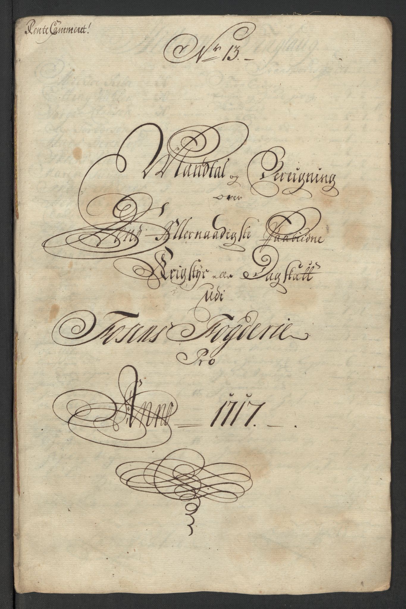 Rentekammeret inntil 1814, Reviderte regnskaper, Fogderegnskap, AV/RA-EA-4092/R57/L3865: Fogderegnskap Fosen, 1717, s. 142