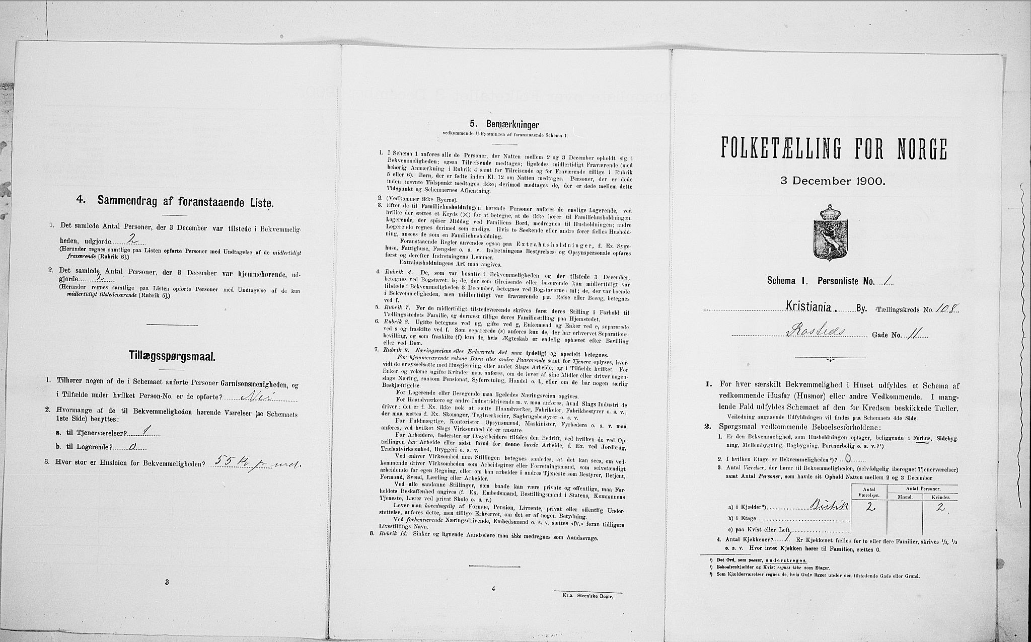 SAO, Folketelling 1900 for 0301 Kristiania kjøpstad, 1900, s. 75870