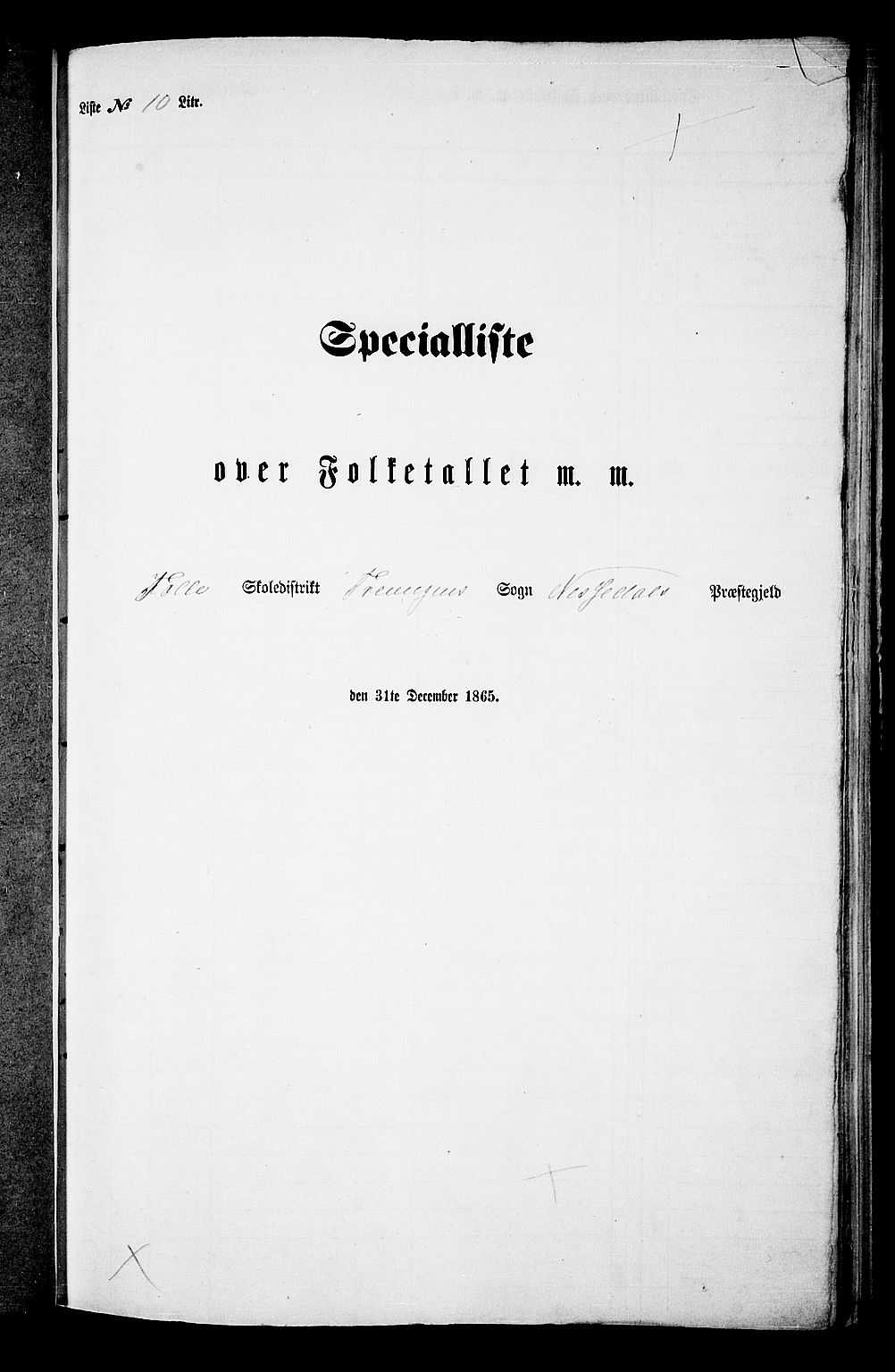 RA, Folketelling 1865 for 0830P Nissedal prestegjeld, 1865, s. 84
