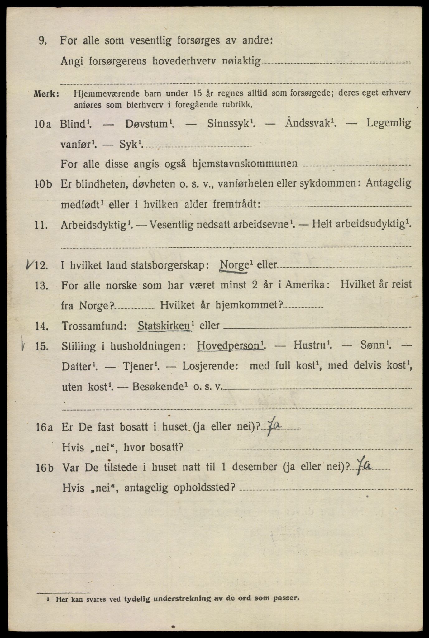 SAO, Folketelling 1920 for 0301 Kristiania kjøpstad, 1920, s. 449888