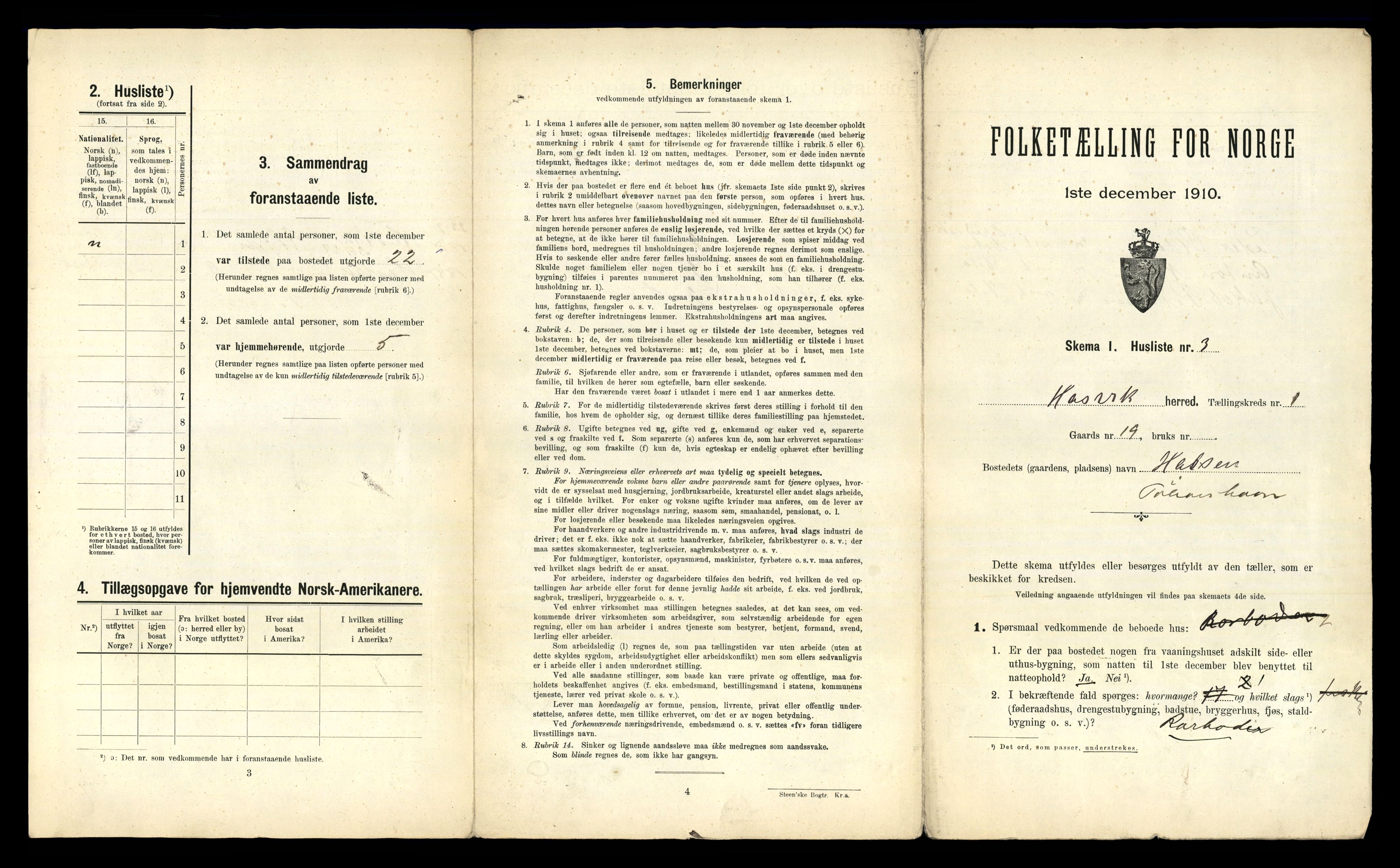 RA, Folketelling 1910 for 2015 Hasvik herred, 1910, s. 28