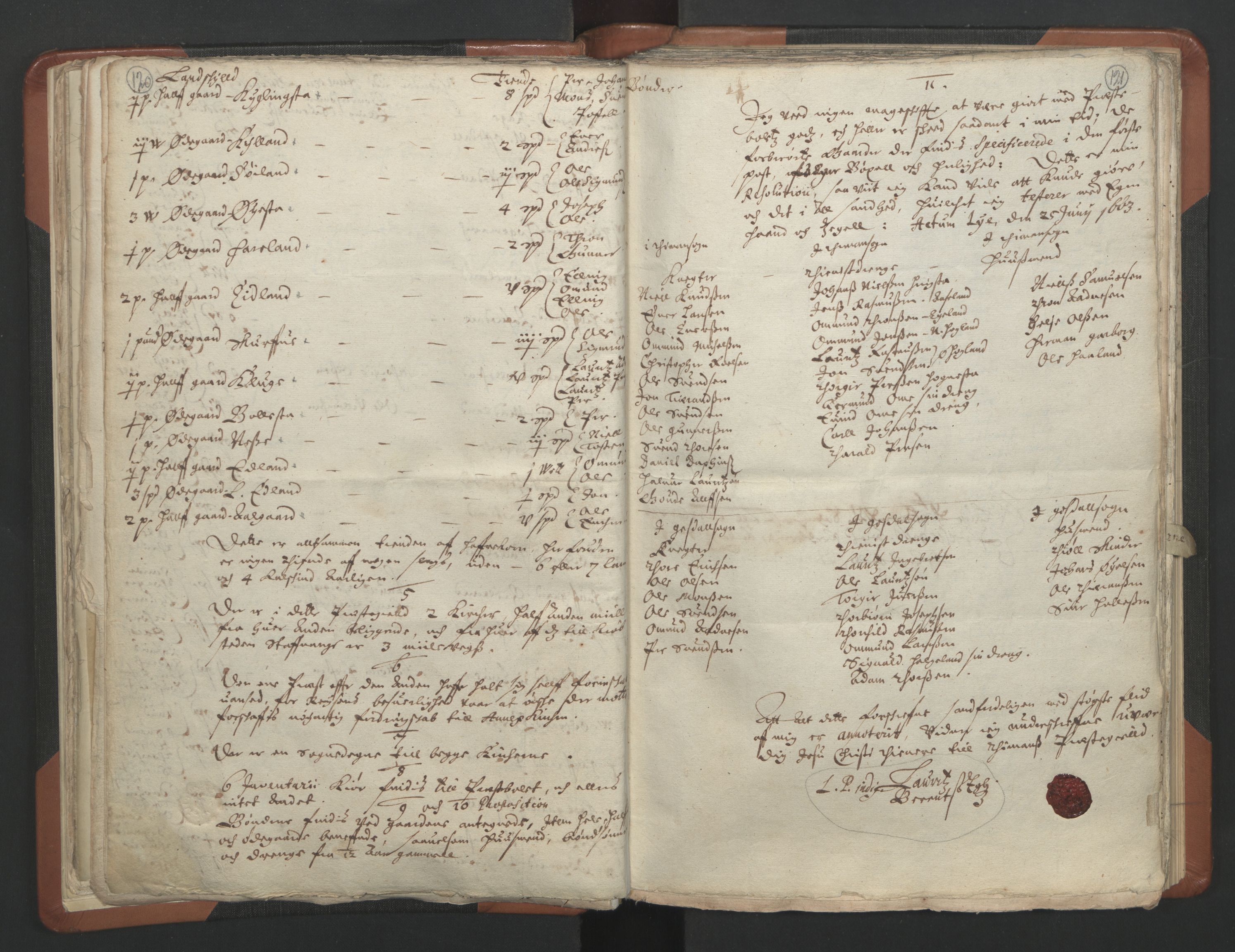RA, Sogneprestenes manntall 1664-1666, nr. 17: Jæren prosti og Dalane prosti, 1664-1666, s. 120-121