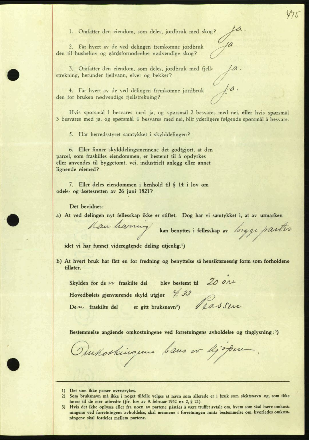 Nordmøre sorenskriveri, AV/SAT-A-4132/1/2/2Ca: Pantebok nr. A95, 1943-1943, Dagboknr: 1545/1943