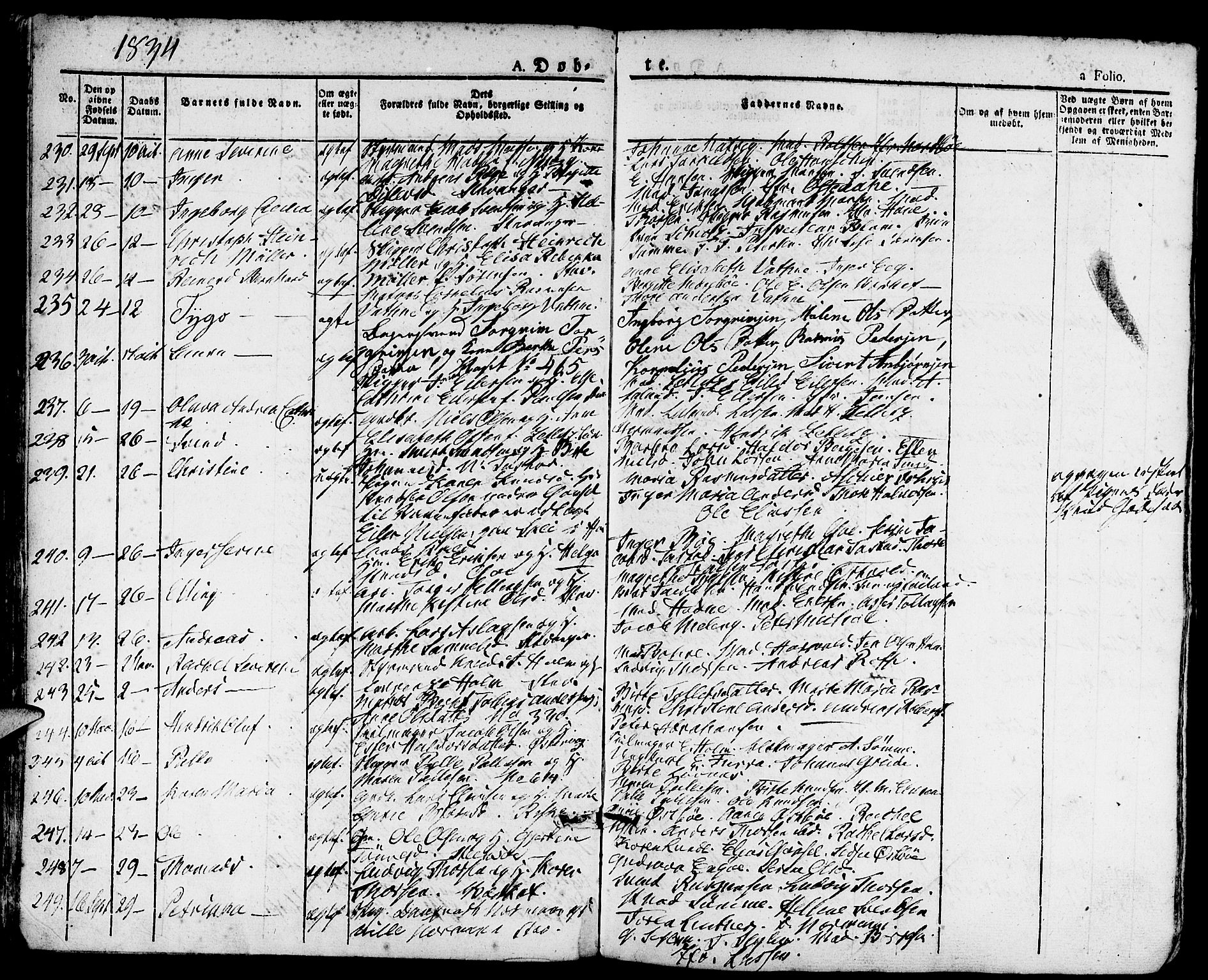 Domkirken sokneprestkontor, AV/SAST-A-101812/001/30/30BA/L0011: Ministerialbok nr. A 11, 1832-1856