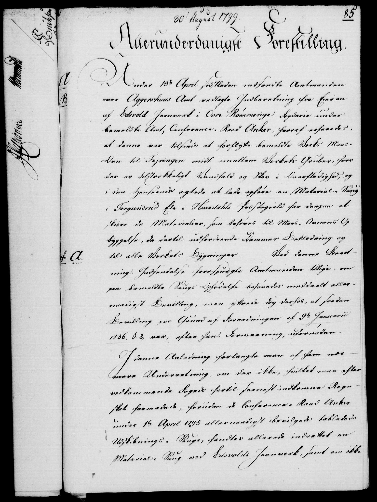 Rentekammeret, Kammerkanselliet, AV/RA-EA-3111/G/Gf/Gfa/L0081: Norsk relasjons- og resolusjonsprotokoll (merket RK 52.81), 1799, s. 524