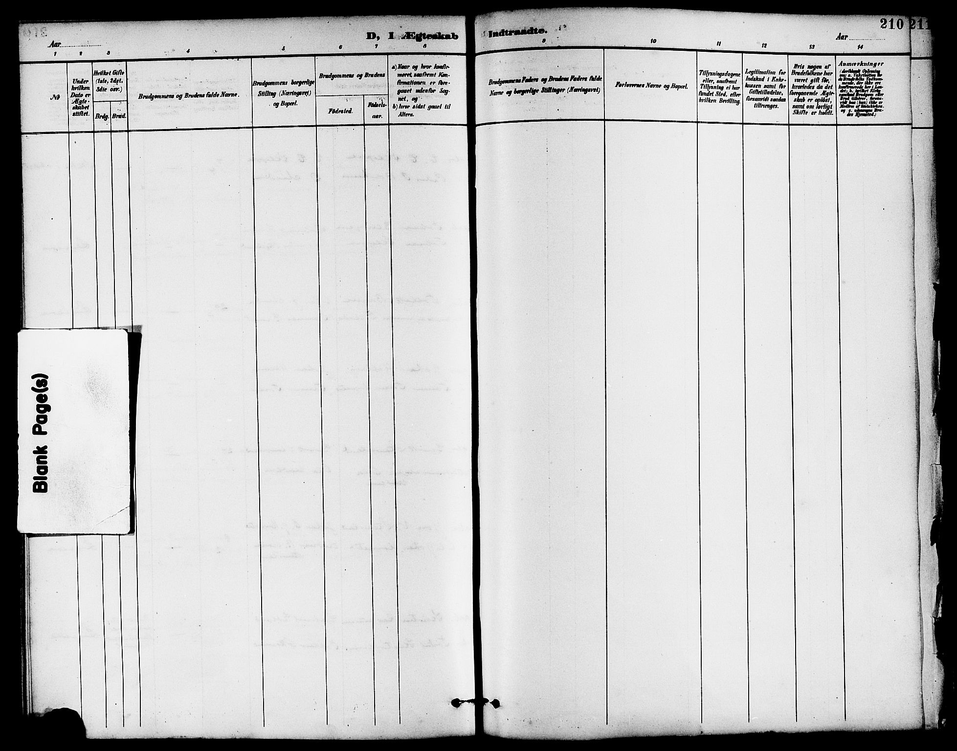 Klepp sokneprestkontor, SAST/A-101803/001/3/30BB/L0004: Klokkerbok nr. B 4, 1889-1914, s. 210