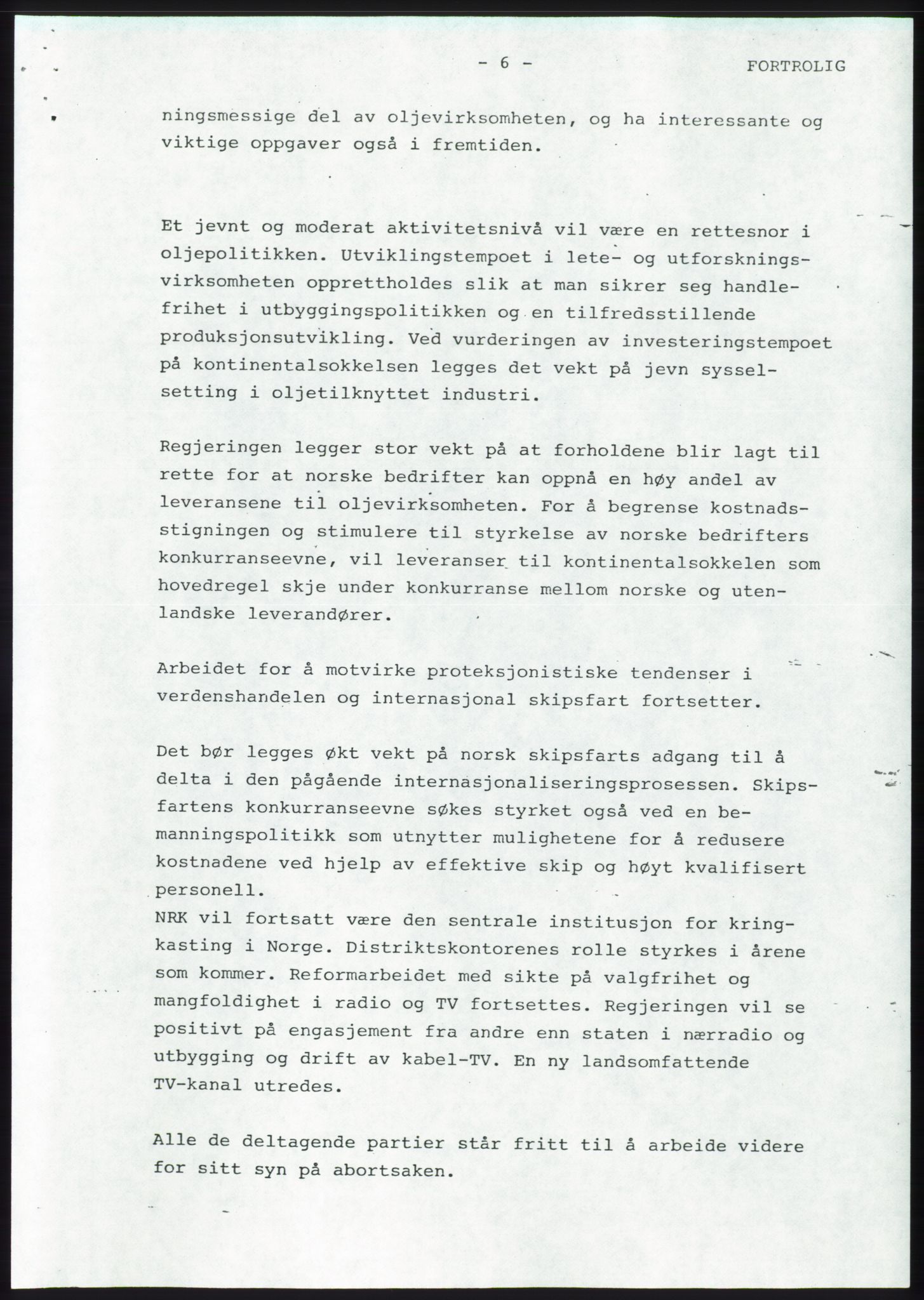 Forhandlingsmøtene 1983 mellom Høyre, KrF og Senterpartiet om dannelse av regjering, AV/RA-PA-0696/A/L0001: Forhandlingsprotokoll, 1983, s. 64