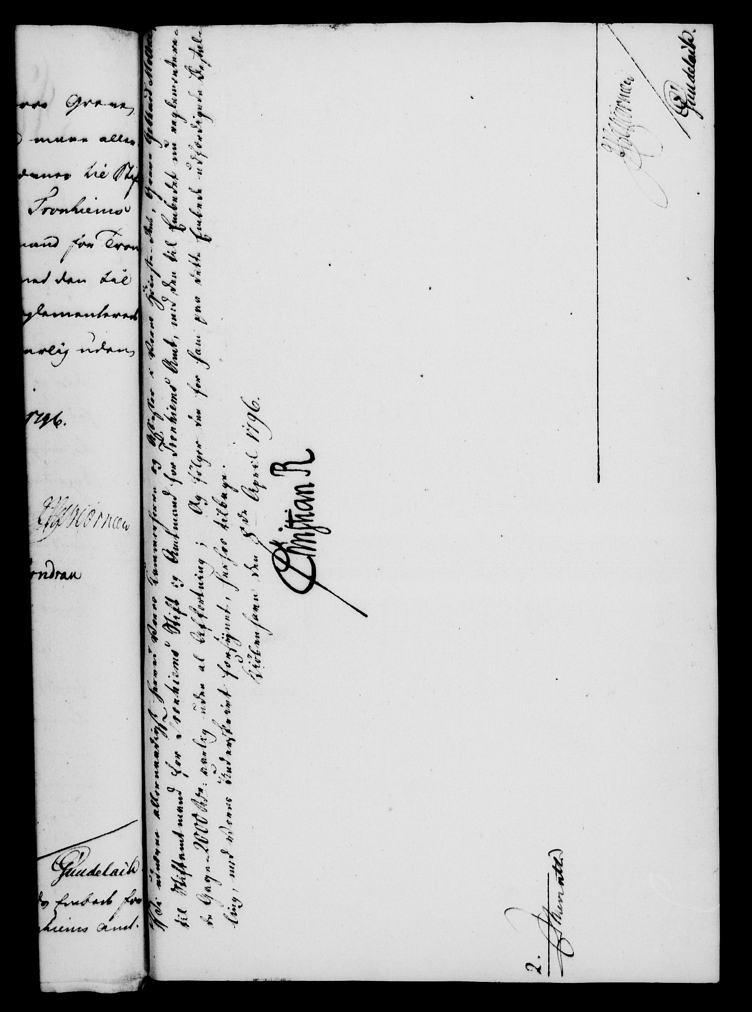 Rentekammeret, Kammerkanselliet, RA/EA-3111/G/Gf/Gfa/L0078: Norsk relasjons- og resolusjonsprotokoll (merket RK 52.78), 1796, s. 152