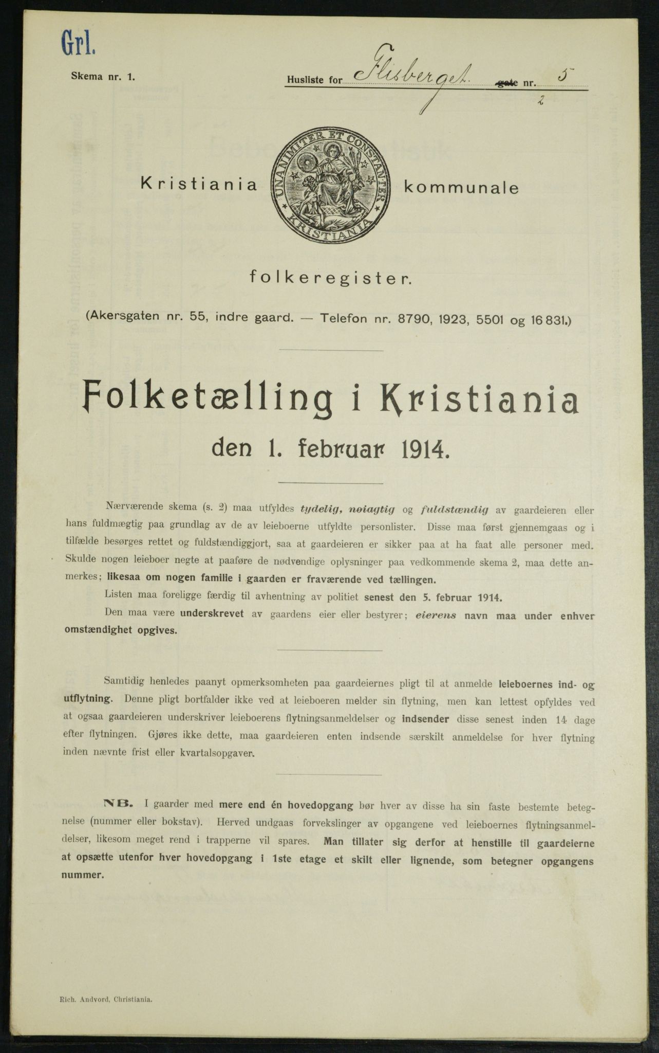 OBA, Kommunal folketelling 1.2.1914 for Kristiania, 1914, s. 24777