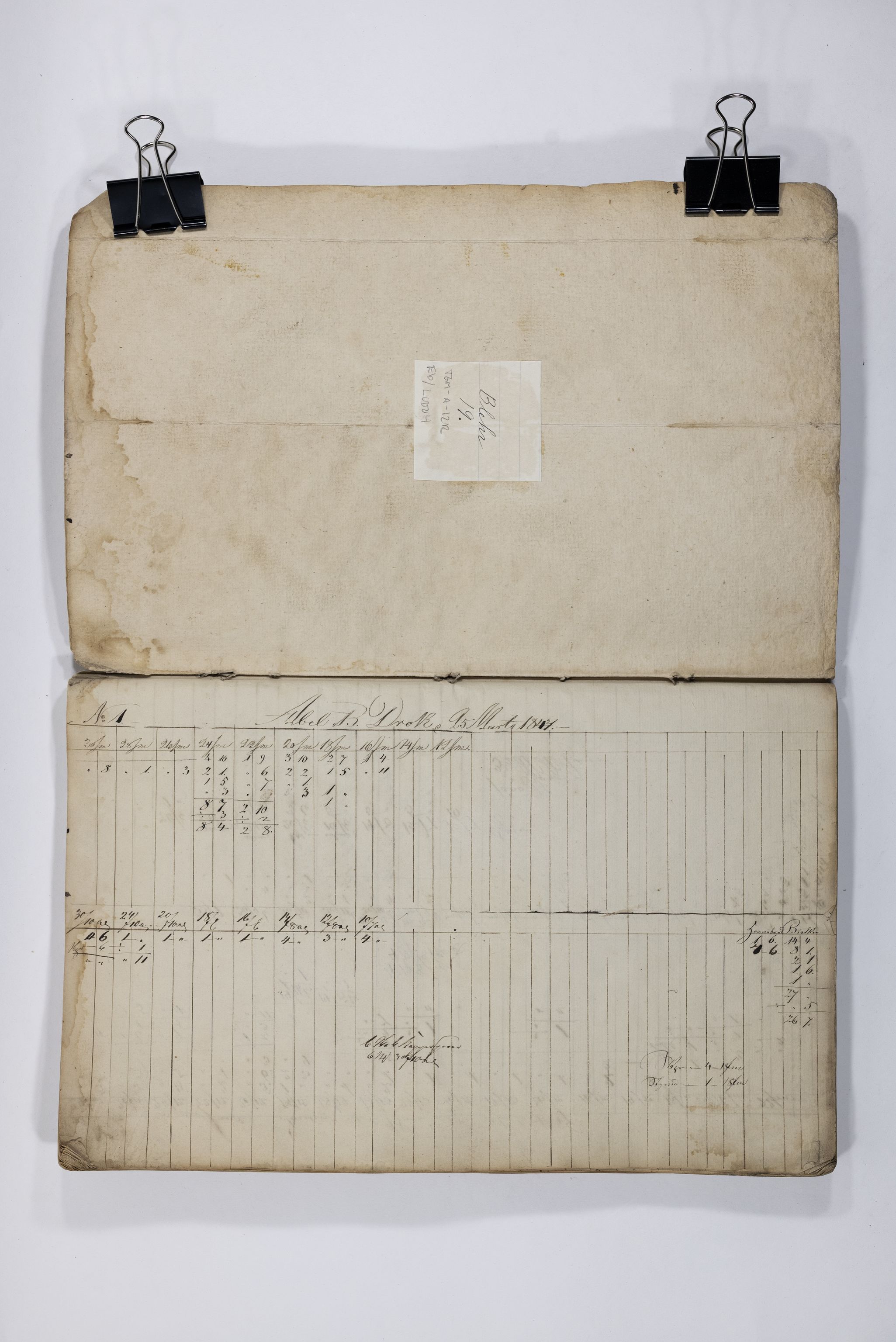 Blehr/ Kjellestad, TEMU/TGM-A-1212/E/Eb/L0004: Ladnings Liste, 1847-1849, s. 2