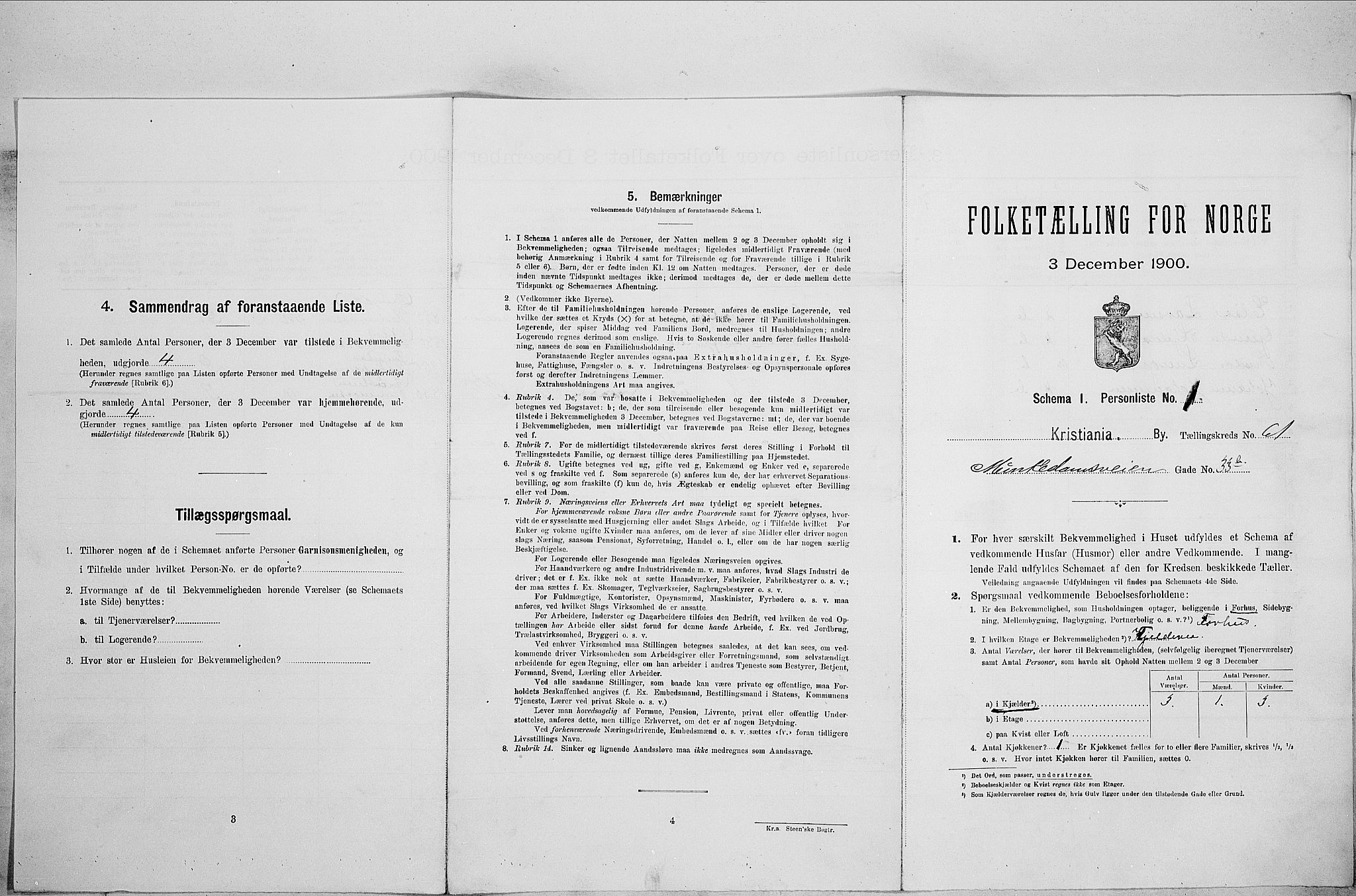 SAO, Folketelling 1900 for 0301 Kristiania kjøpstad, 1900, s. 61090