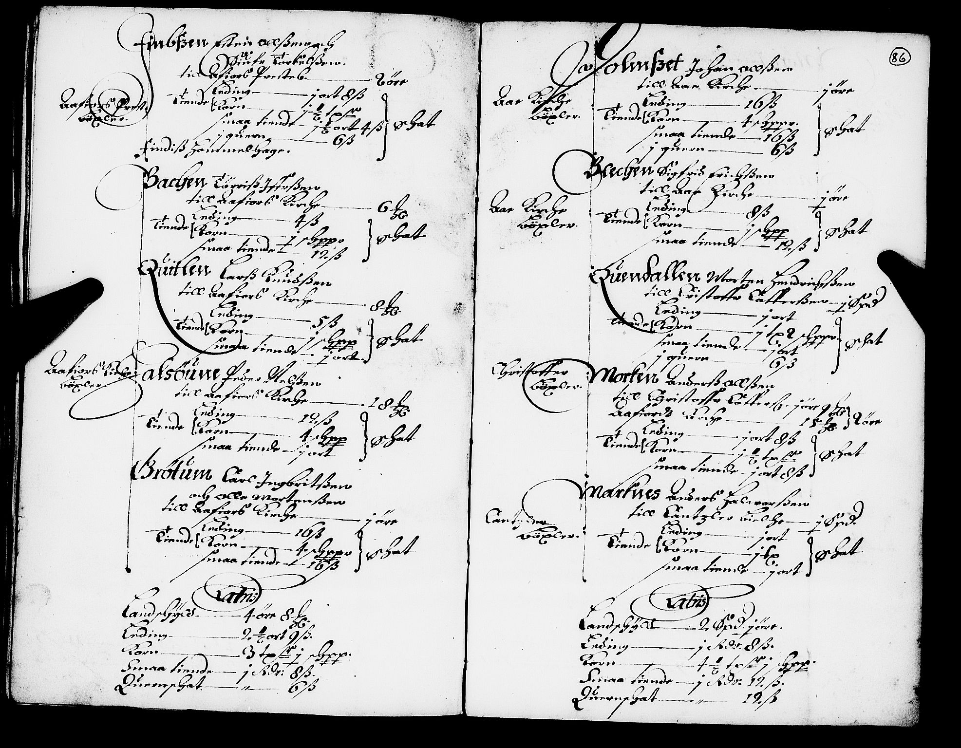 Rentekammeret inntil 1814, Realistisk ordnet avdeling, AV/RA-EA-4070/N/Nb/Nba/L0049: Fosen fogderi, 1668, s. 85b-86a