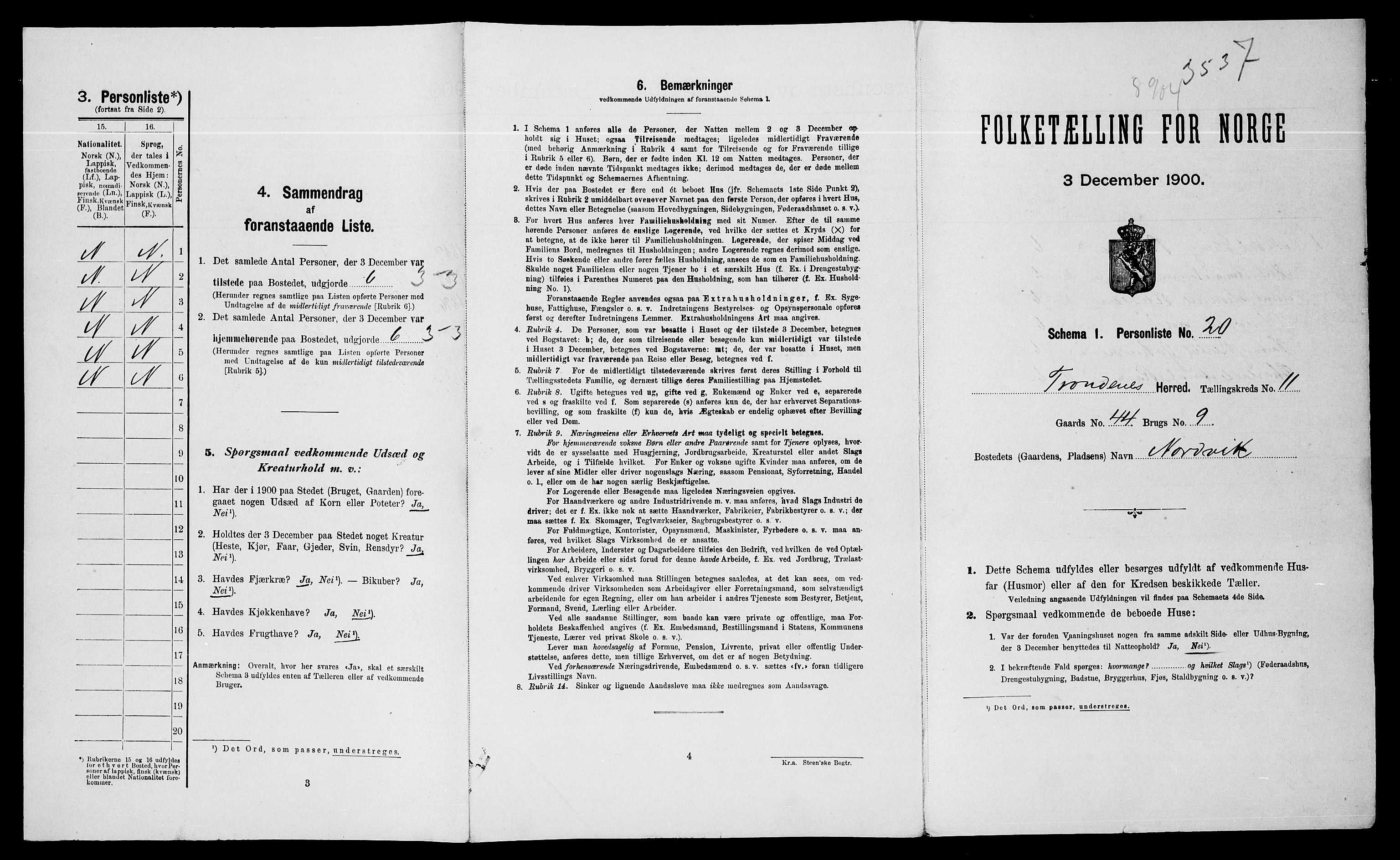 SATØ, Folketelling 1900 for 1914 Trondenes herred, 1900, s. 1082