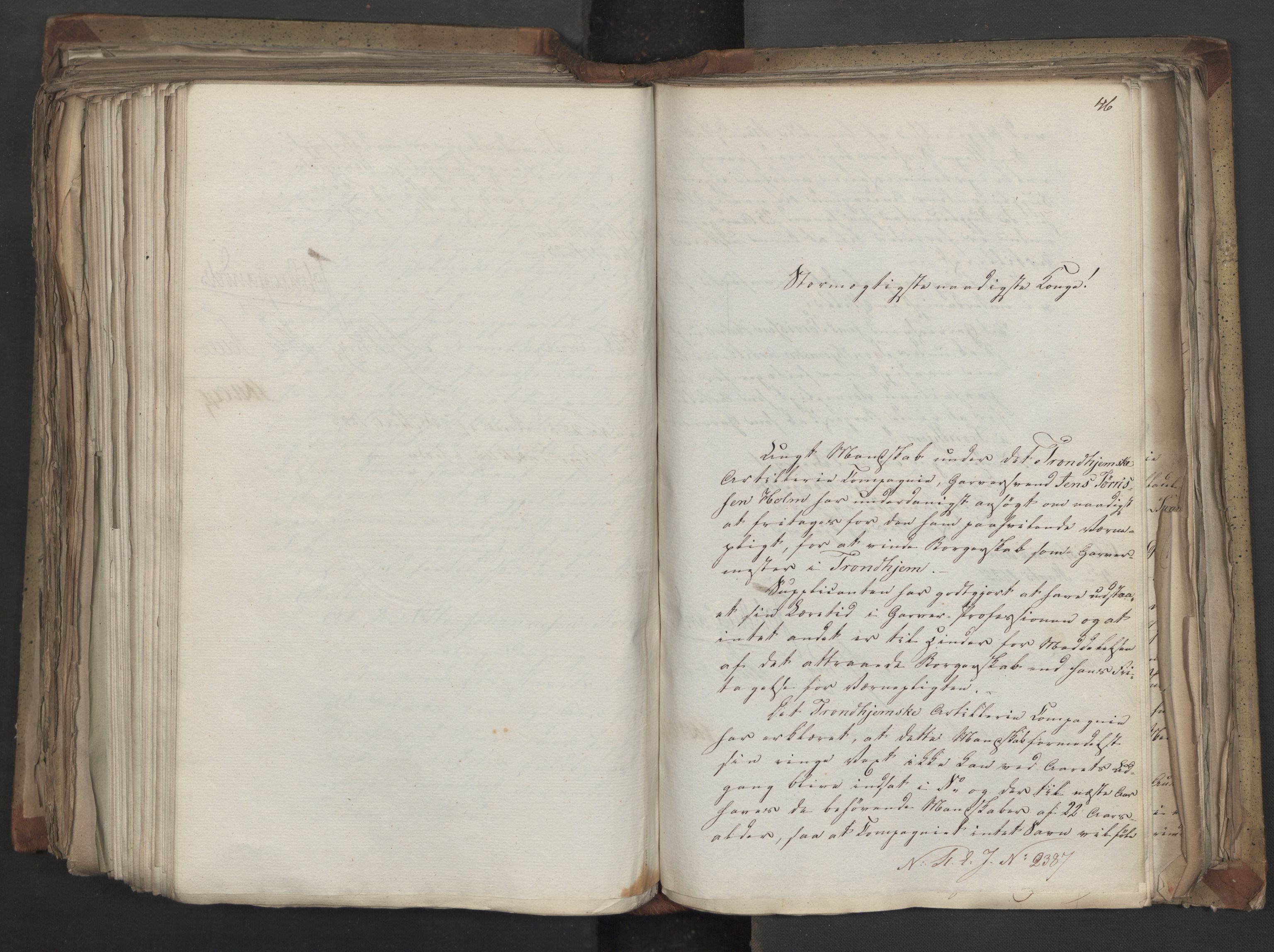Statsrådsavdelingen i Stockholm, AV/RA-S-1003/D/Da/L0041: Regjeringsinnstillinger nr. 2204-2466, 1825, s. 498