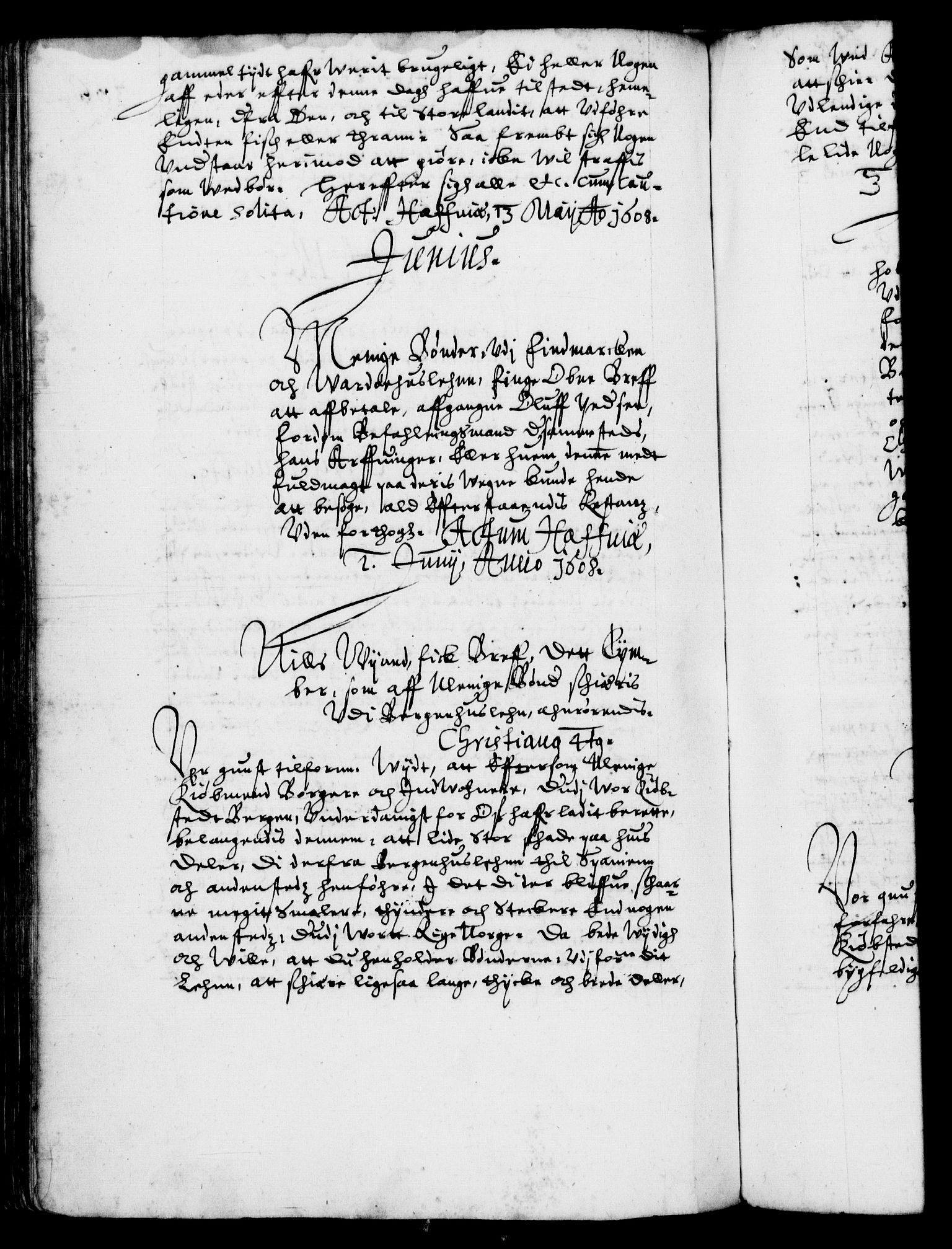 Danske Kanselli 1572-1799, AV/RA-EA-3023/F/Fc/Fca/Fcab/L0003: Norske tegnelser (mikrofilm), 1596-1616, s. 306b
