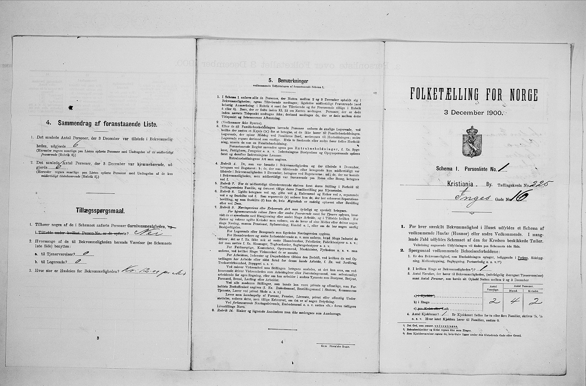 SAO, Folketelling 1900 for 0301 Kristiania kjøpstad, 1900, s. 41529
