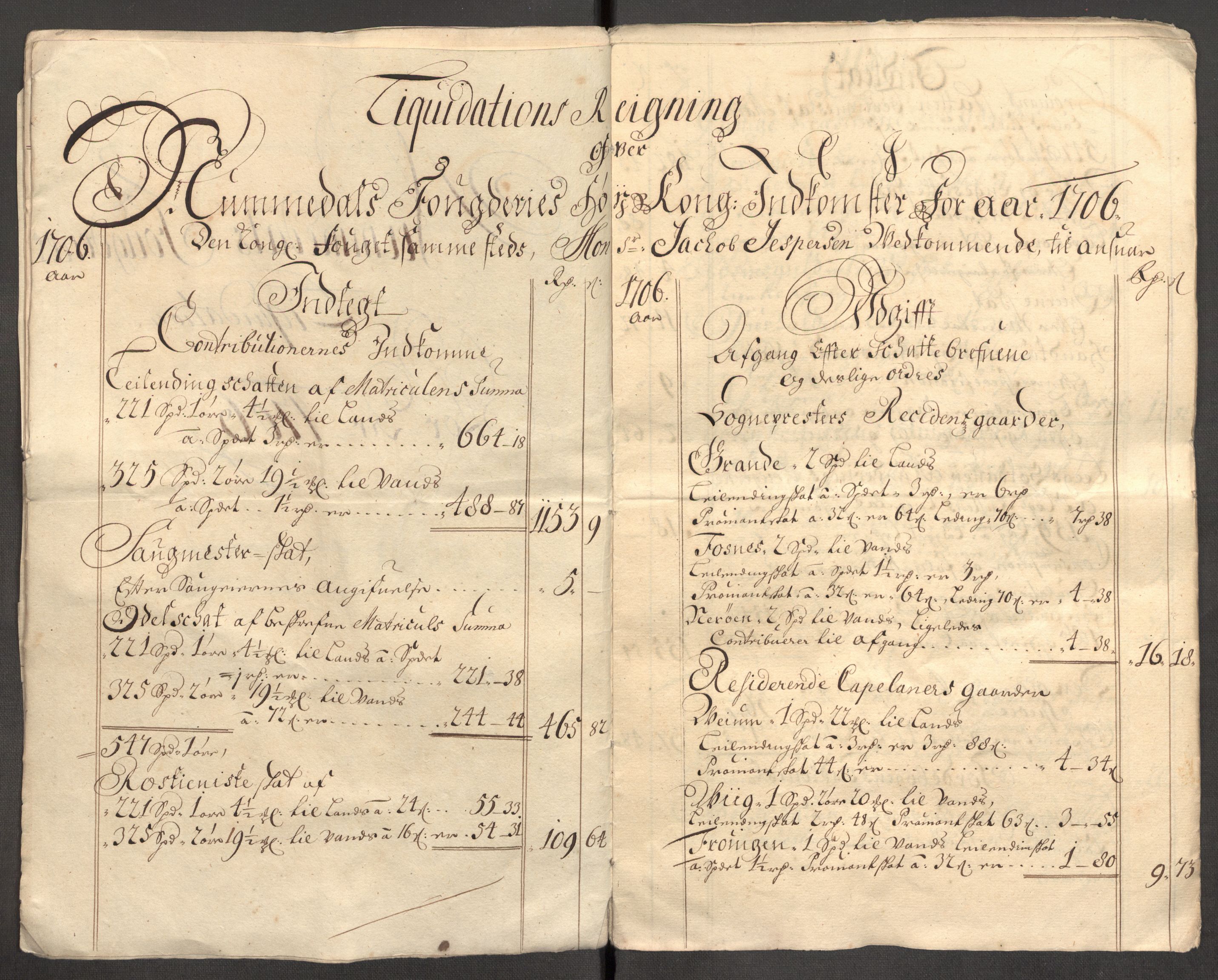 Rentekammeret inntil 1814, Reviderte regnskaper, Fogderegnskap, RA/EA-4092/R64/L4429: Fogderegnskap Namdal, 1705-1706, s. 239