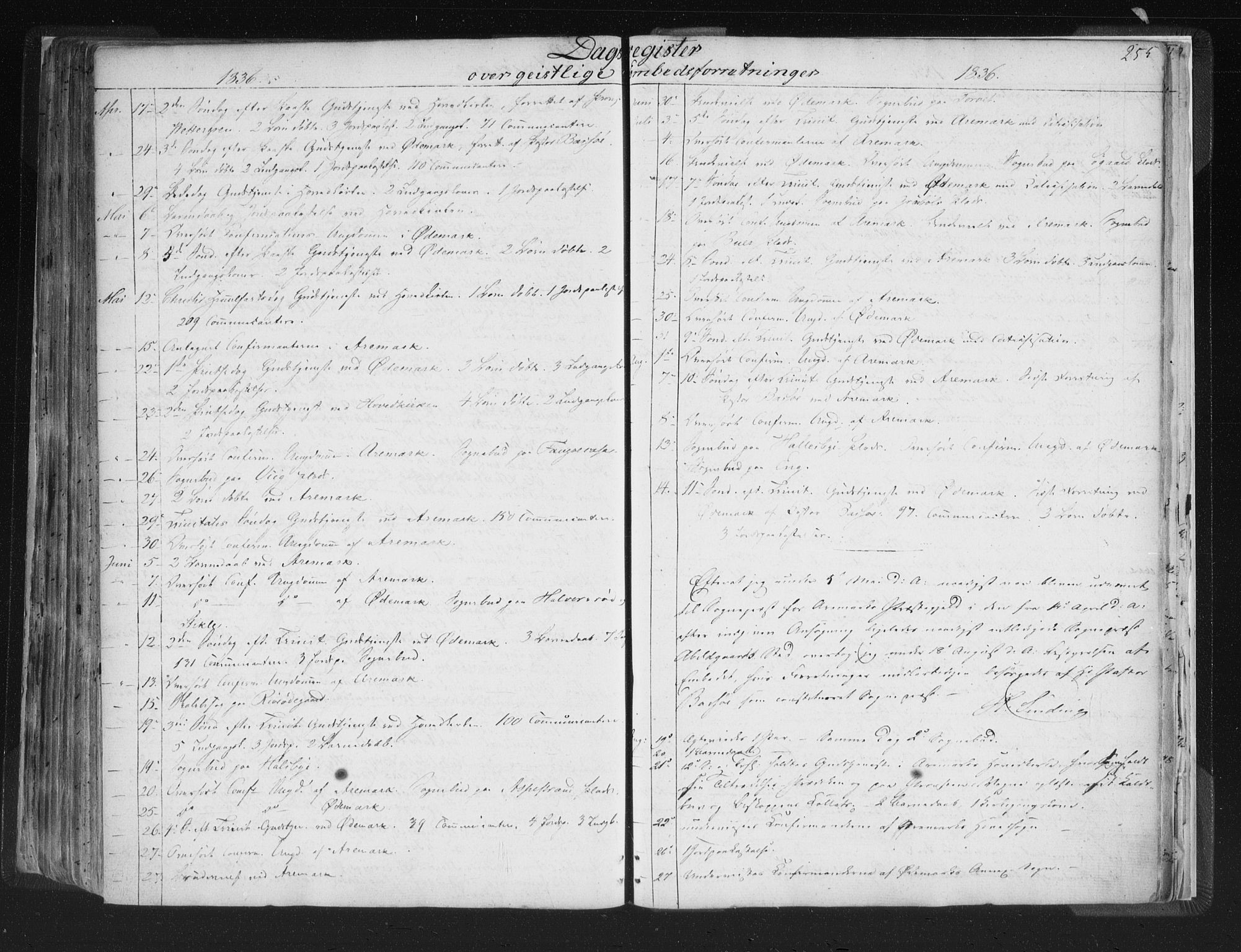 Aremark prestekontor Kirkebøker, AV/SAO-A-10899/F/Fc/L0002: Ministerialbok nr. III 2, 1834-1849, s. 255