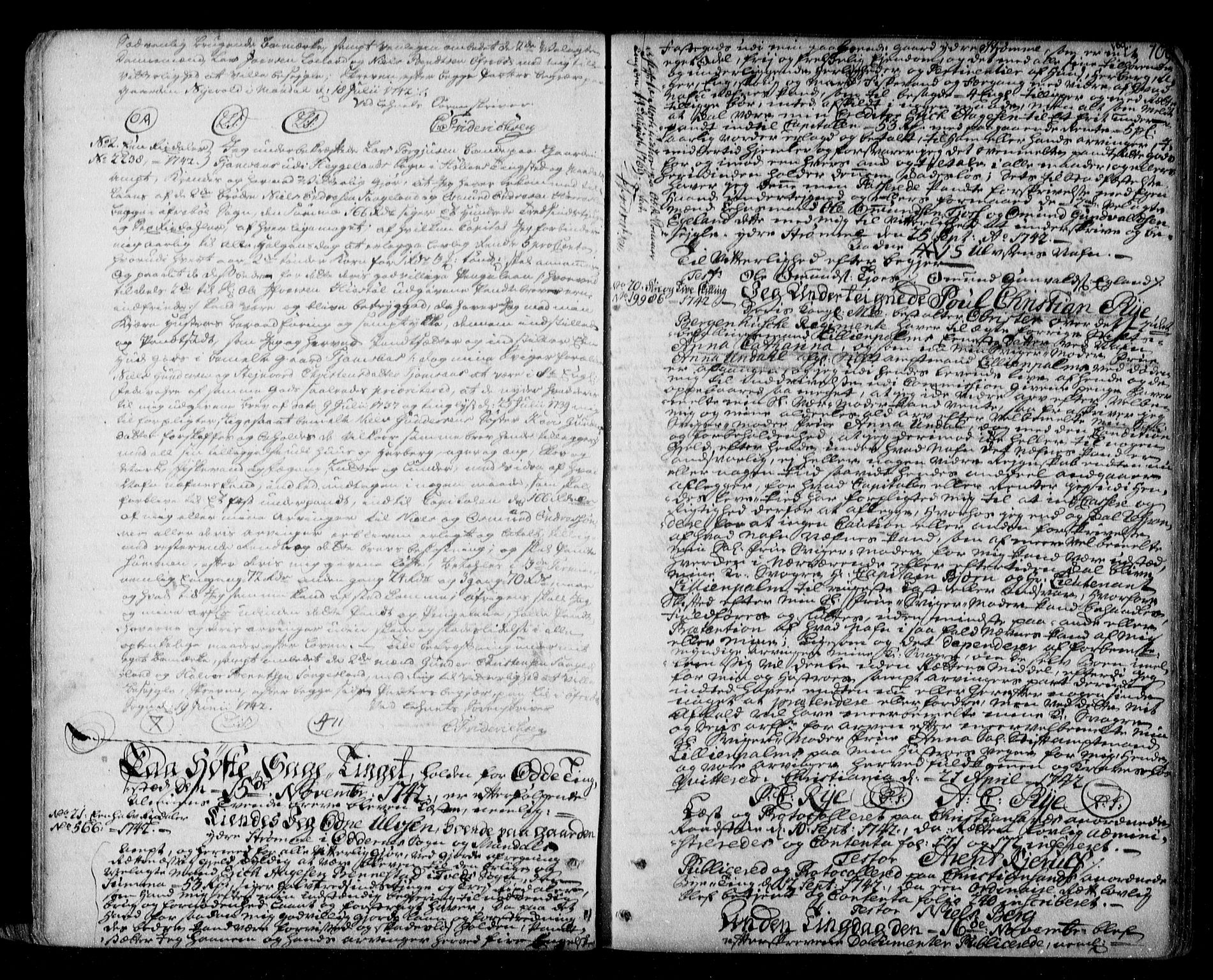 Mandal sorenskriveri, SAK/1221-0005/001/G/Gb/Gba/L0006: Pantebok nr. 4, 1739-1754, s. 109