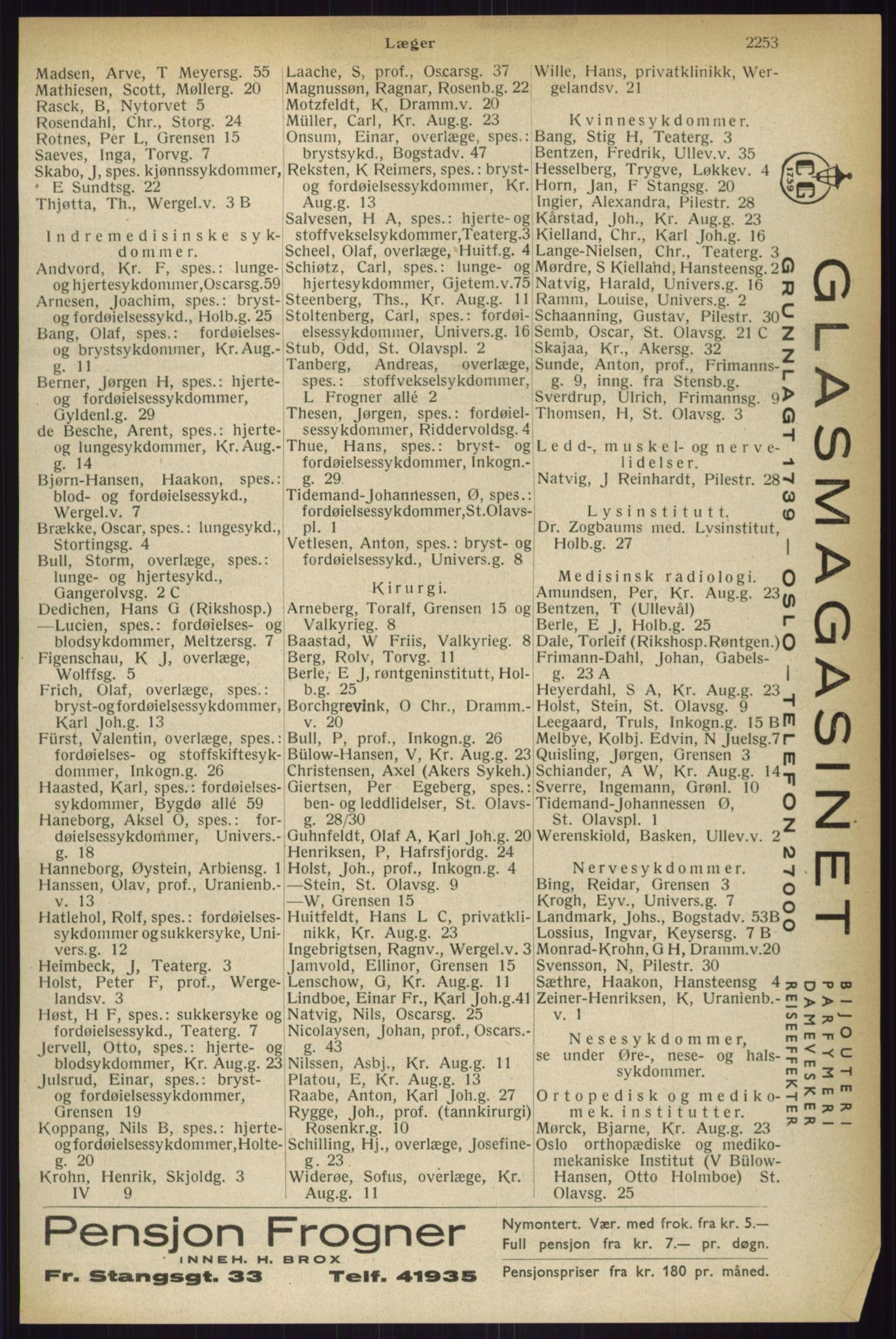 Kristiania/Oslo adressebok, PUBL/-, 1933, s. 2253