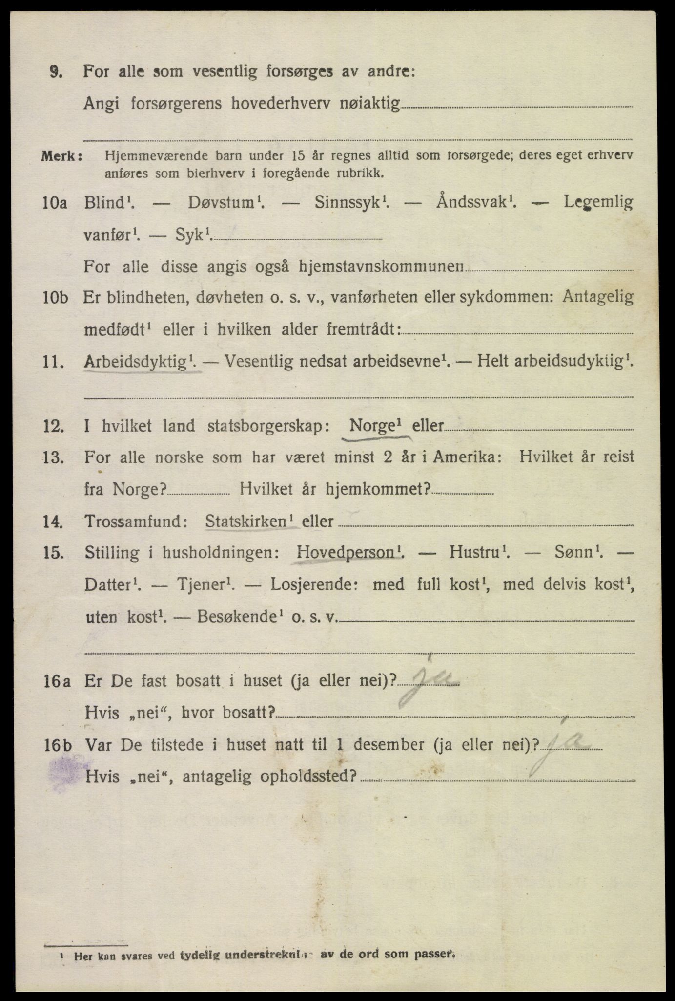SAK, Folketelling 1920 for 0913 Søndeled herred, 1920, s. 4316