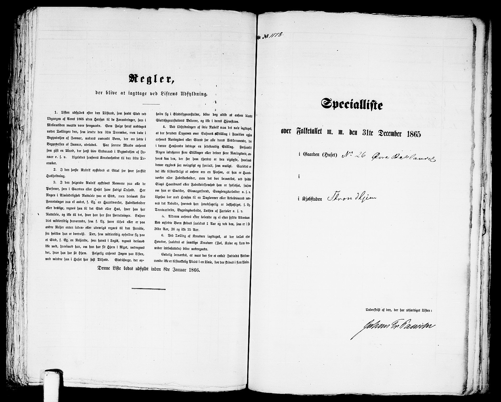 RA, Folketelling 1865 for 1601 Trondheim kjøpstad, 1865, s. 2450