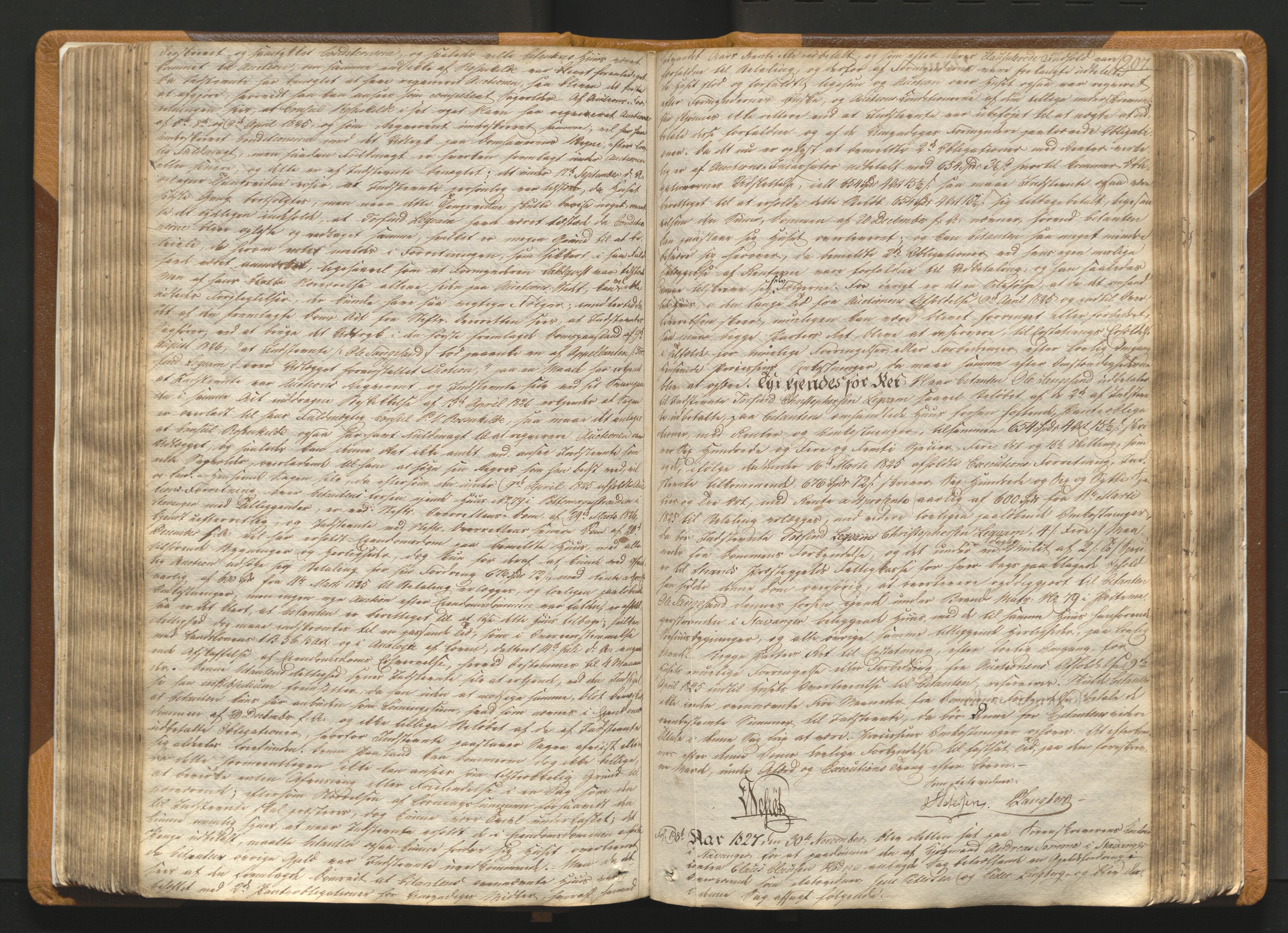 Karmsund sorenskriveri, SAST/A-100311/01/I/IA/IAB/L0002: TINGBOK, 1822-1833, s. 206b-207a