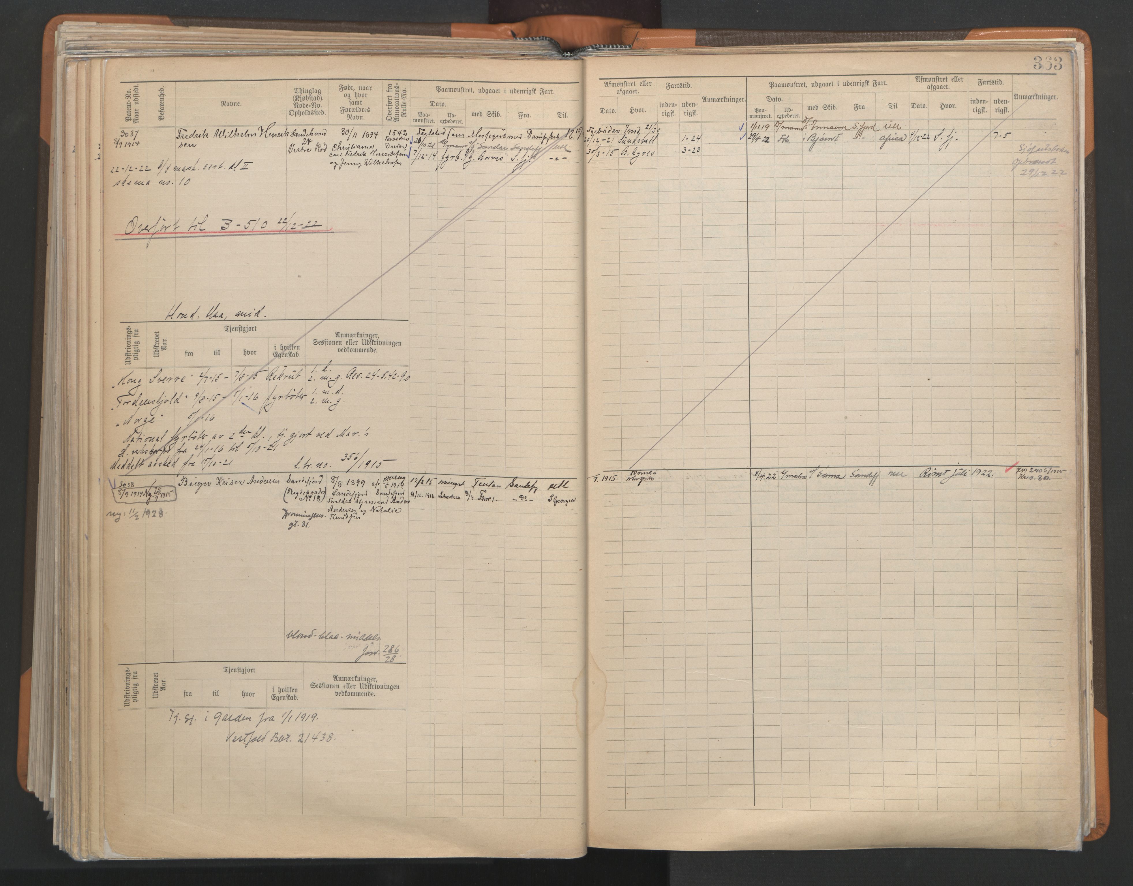 Sandefjord innrulleringskontor, AV/SAKO-A-788/F/Fb/L0009: Hovedrulle, 1897, s. 363