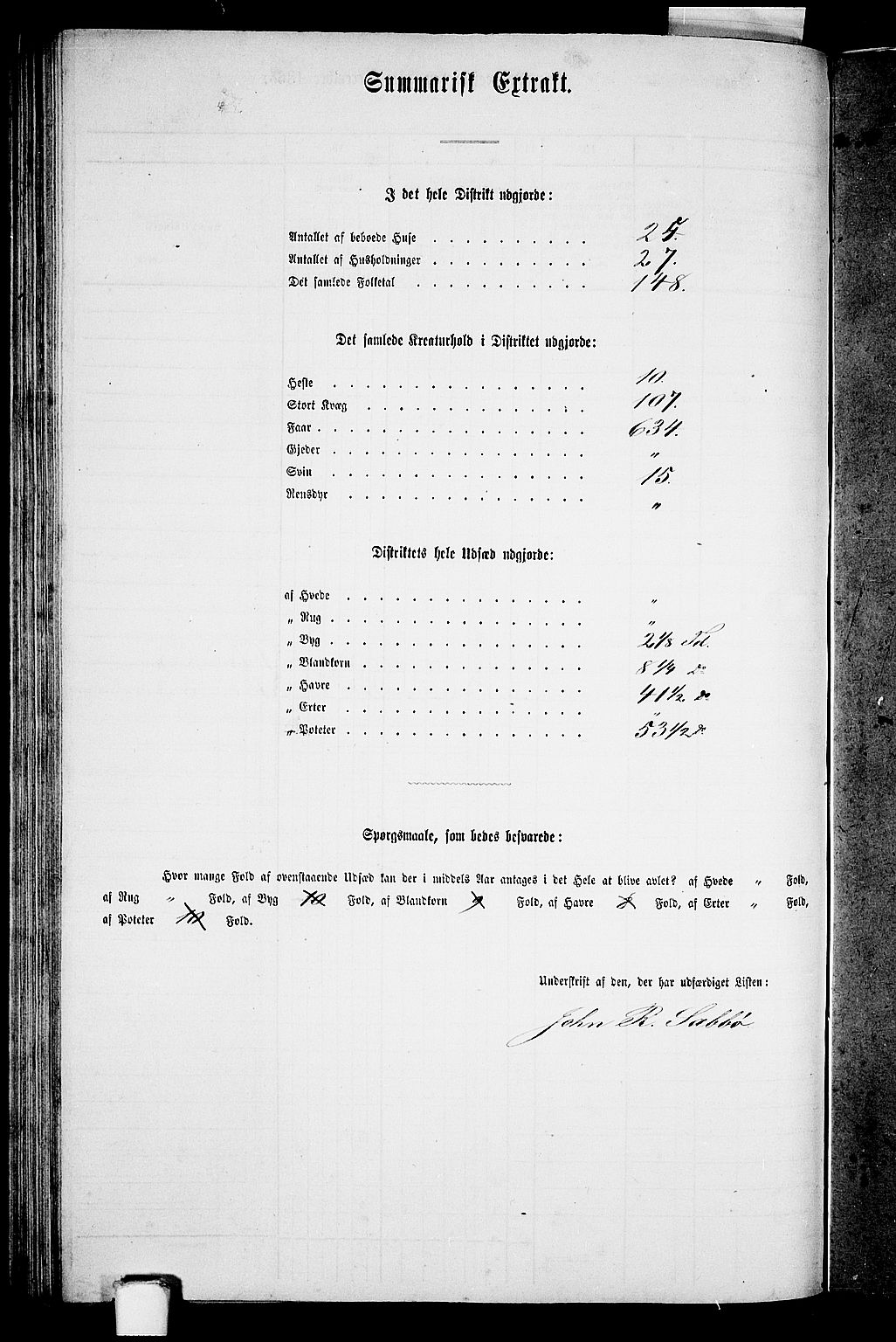 RA, Folketelling 1865 for 1141P Finnøy prestegjeld, 1865, s. 72