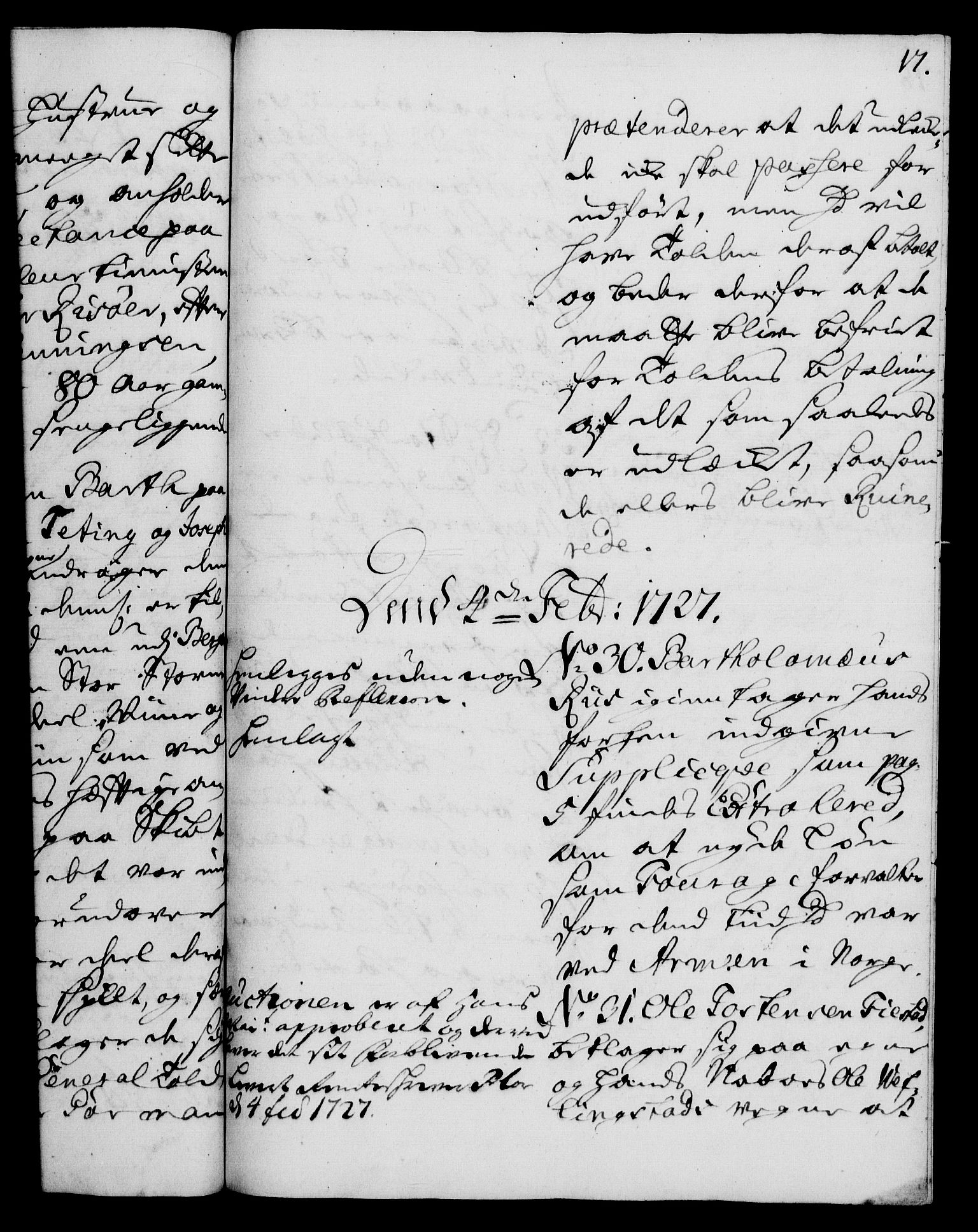 Rentekammeret, Kammerkanselliet, RA/EA-3111/G/Gh/Gha/L0009: Norsk ekstraktmemorialprotokoll (merket RK 53.54), 1726-1728, s. 17