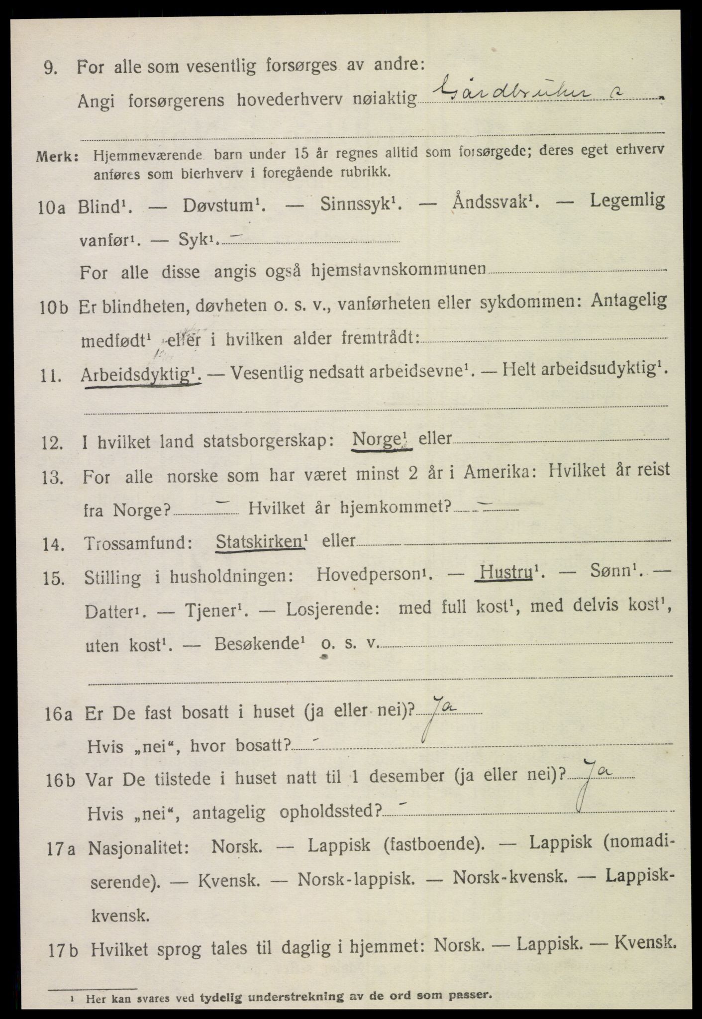 SAT, Folketelling 1920 for 1718 Leksvik herred, 1920, s. 3261