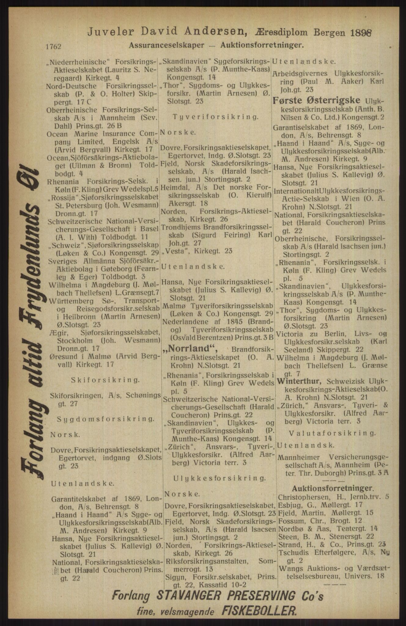 Kristiania/Oslo adressebok, PUBL/-, 1914, s. 1762
