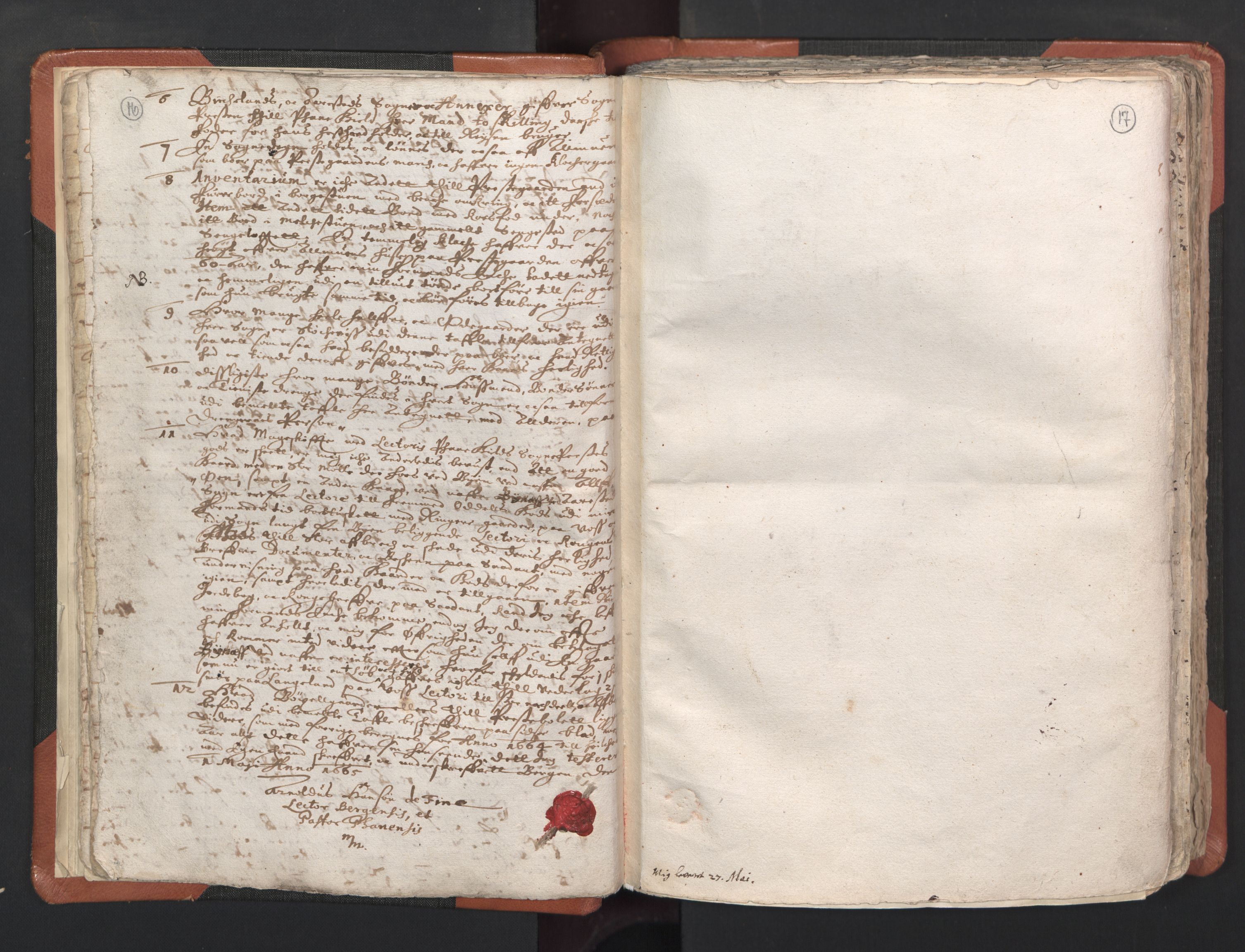 RA, Sogneprestenes manntall 1664-1666, nr. 22: Nordhordland prosti, 1664-1666, s. 16-17