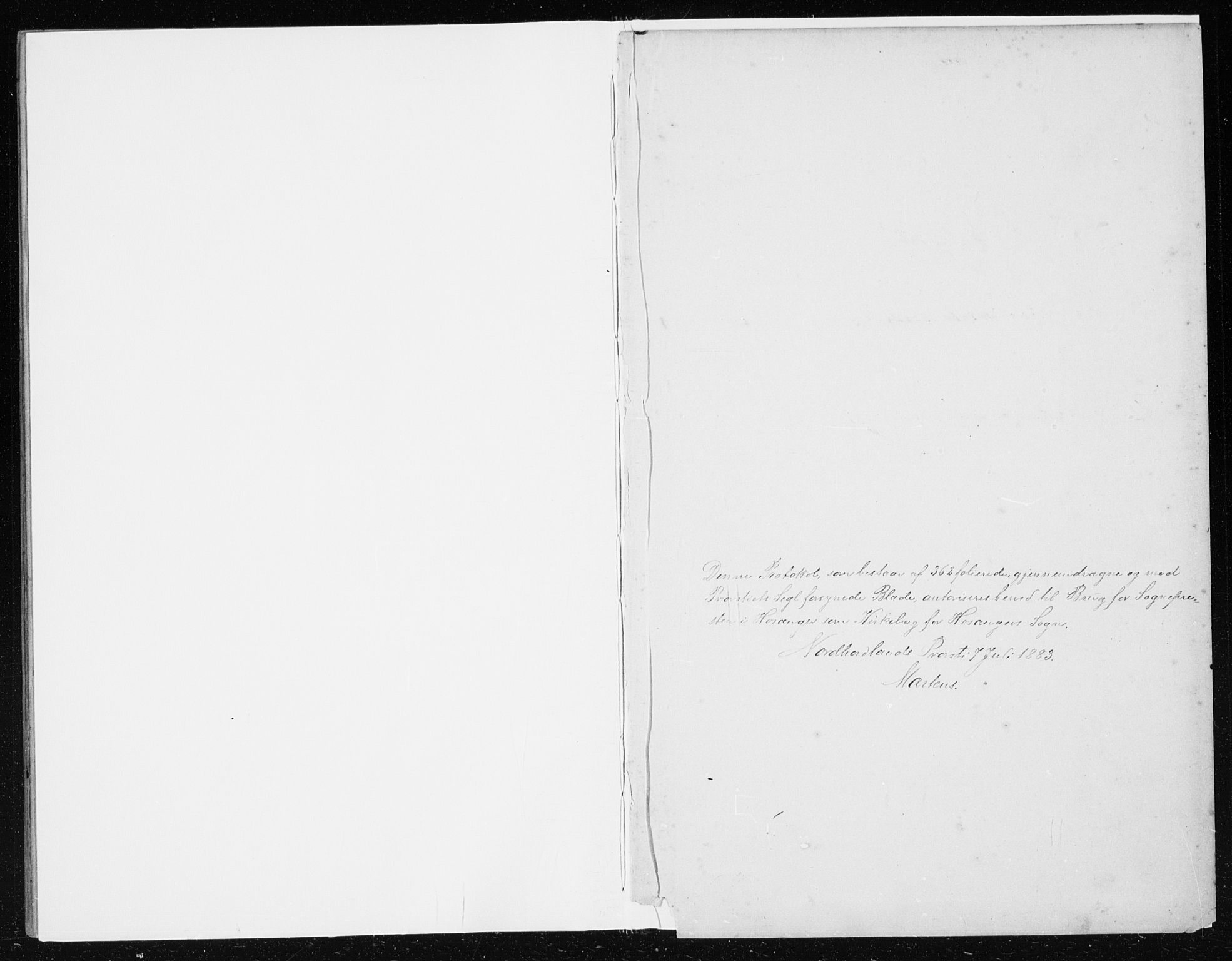 Hosanger sokneprestembete, AV/SAB-A-75801/H/Haa: Ministerialbok nr. B  1, 1880-1896