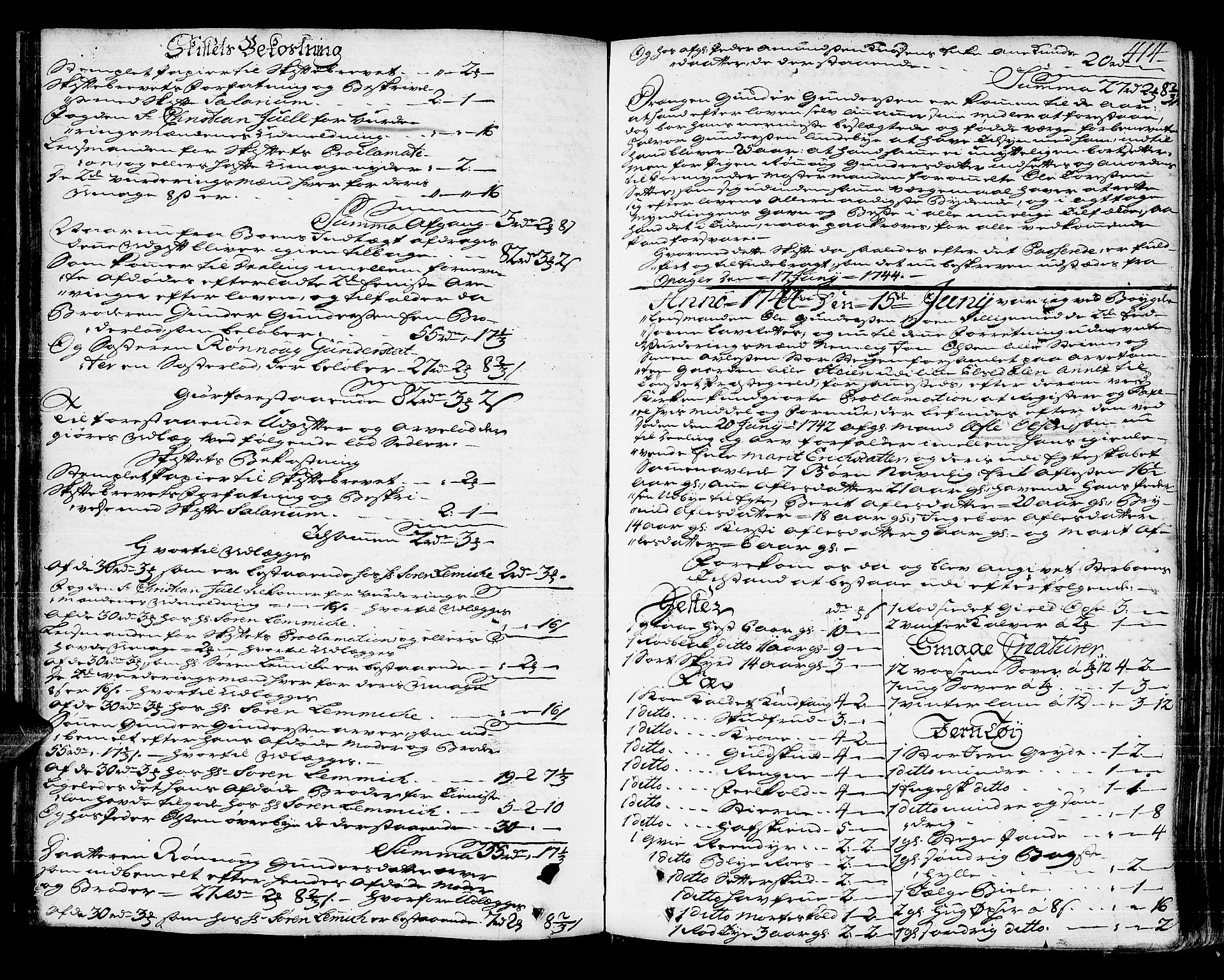 Solør og Østerdalen sorenskriveri, AV/SAH-TING-024/J/Ja/L0008A: Skifteprotokoll, 1742-1747, s. 413b-414a