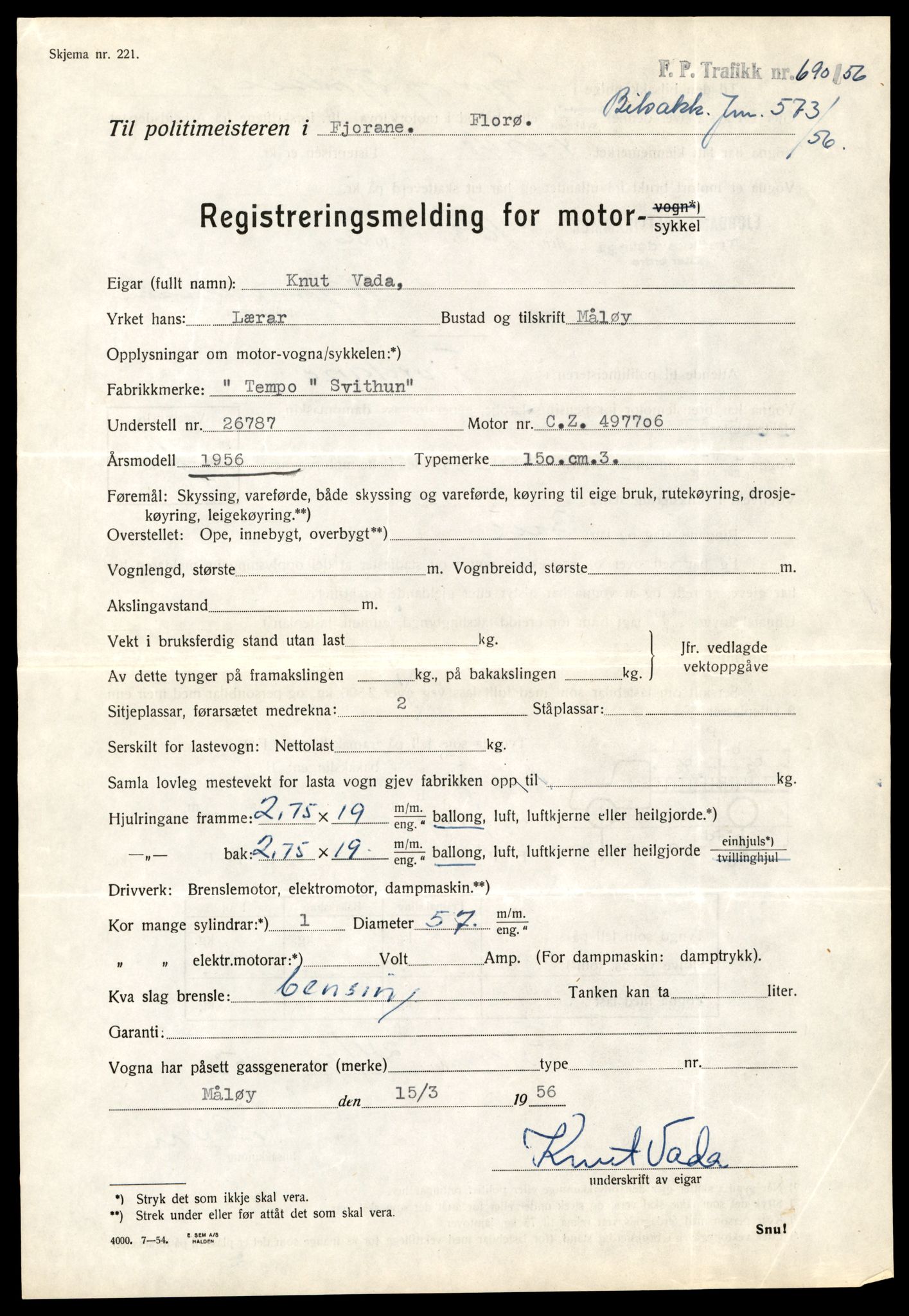 Møre og Romsdal vegkontor - Ålesund trafikkstasjon, AV/SAT-A-4099/F/Fe/L0041: Registreringskort for kjøretøy T 13710 - T 13905, 1927-1998, s. 39