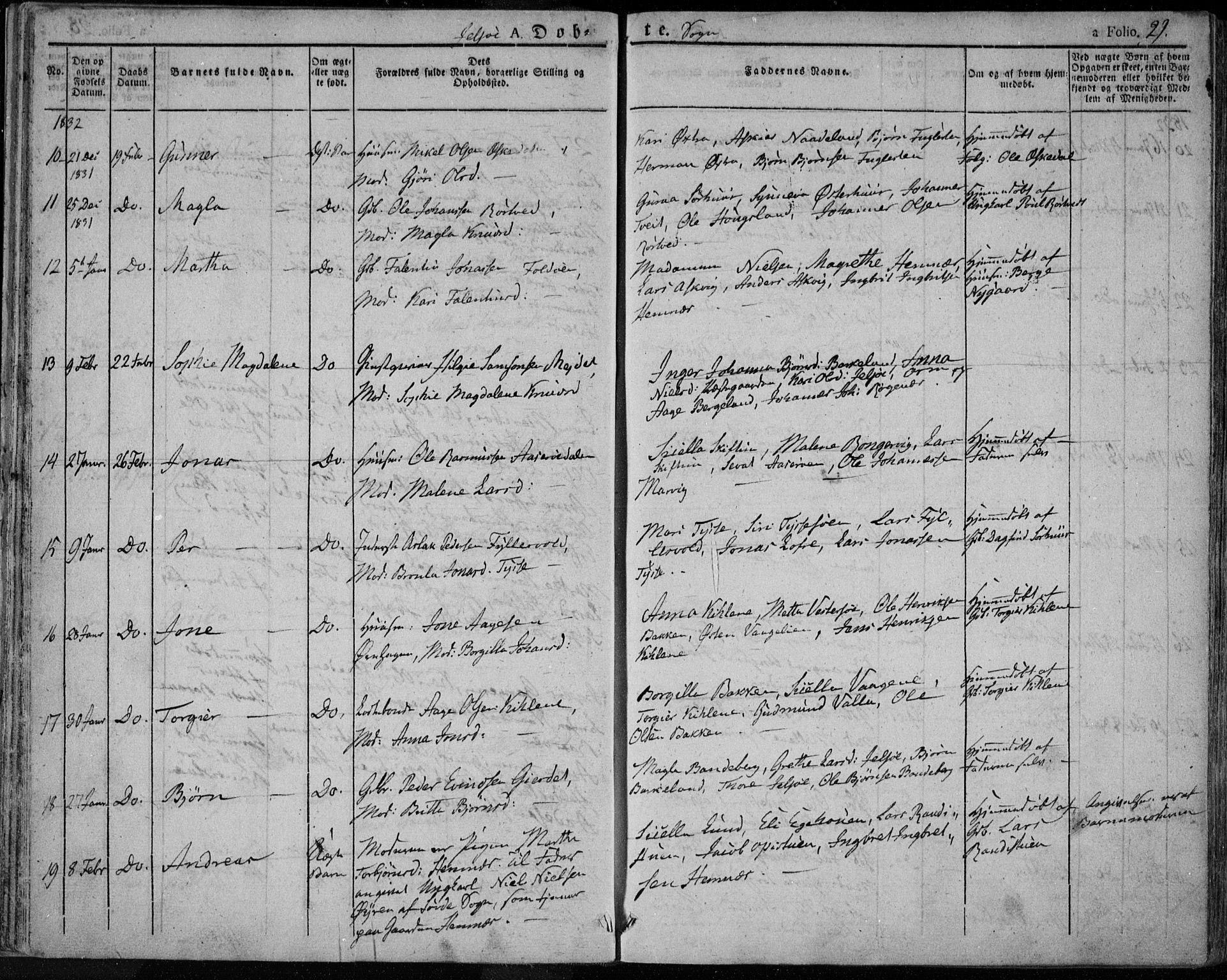 Jelsa sokneprestkontor, AV/SAST-A-101842/01/IV: Ministerialbok nr. A 6.1, 1828-1853, s. 29