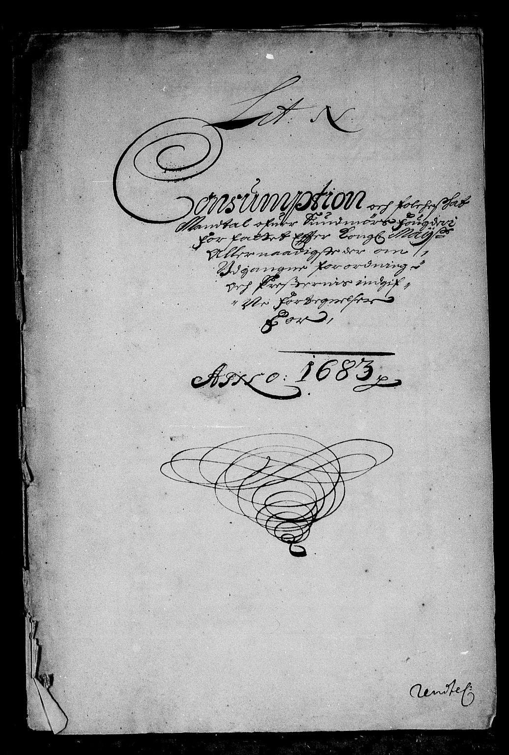 Rentekammeret inntil 1814, Reviderte regnskaper, Stiftamtstueregnskaper, Bergen stiftamt, AV/RA-EA-6043/R/Rc/L0069: Bergen stiftamt, 1683