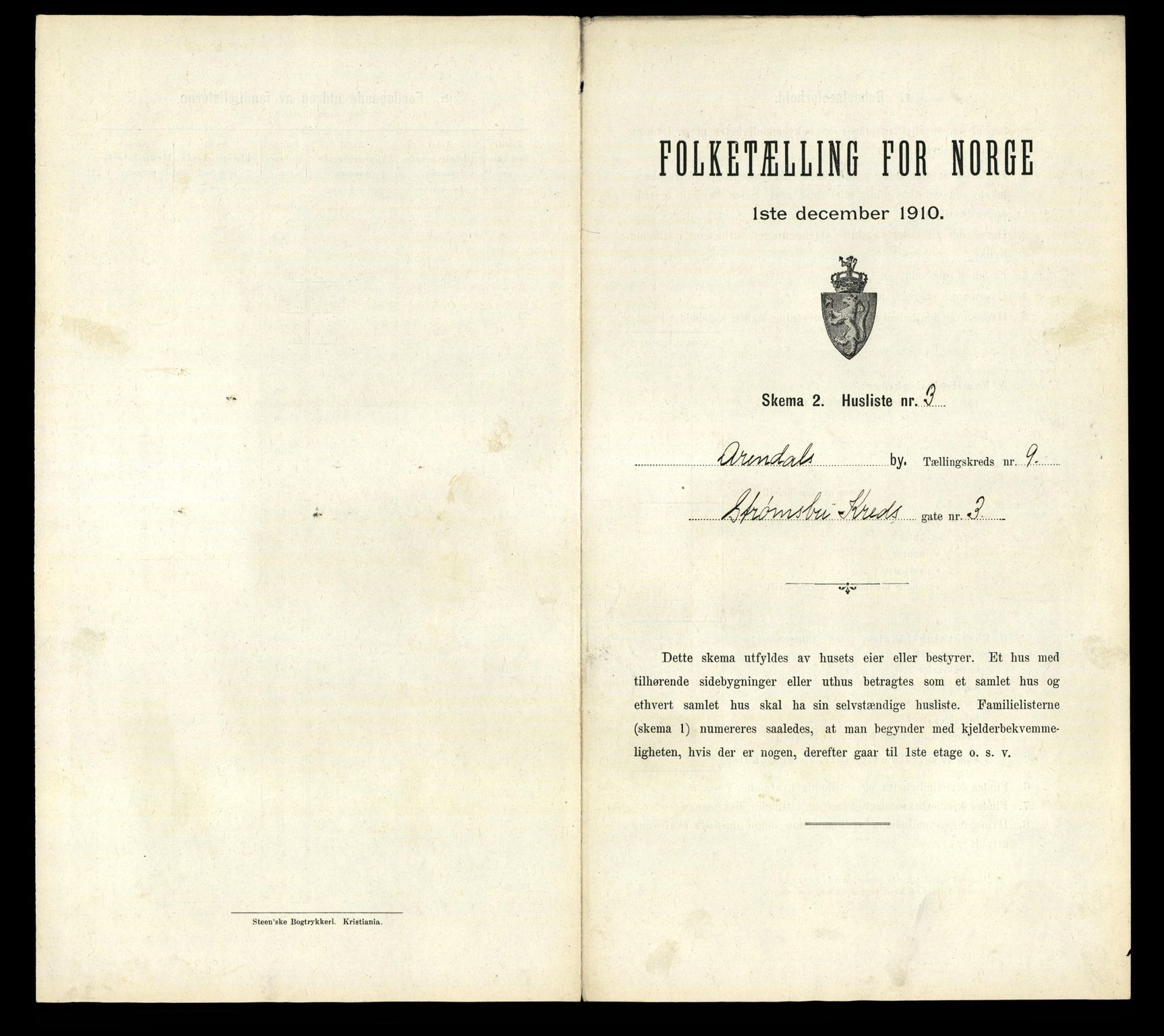 RA, Folketelling 1910 for 0903 Arendal kjøpstad, 1910, s. 2917