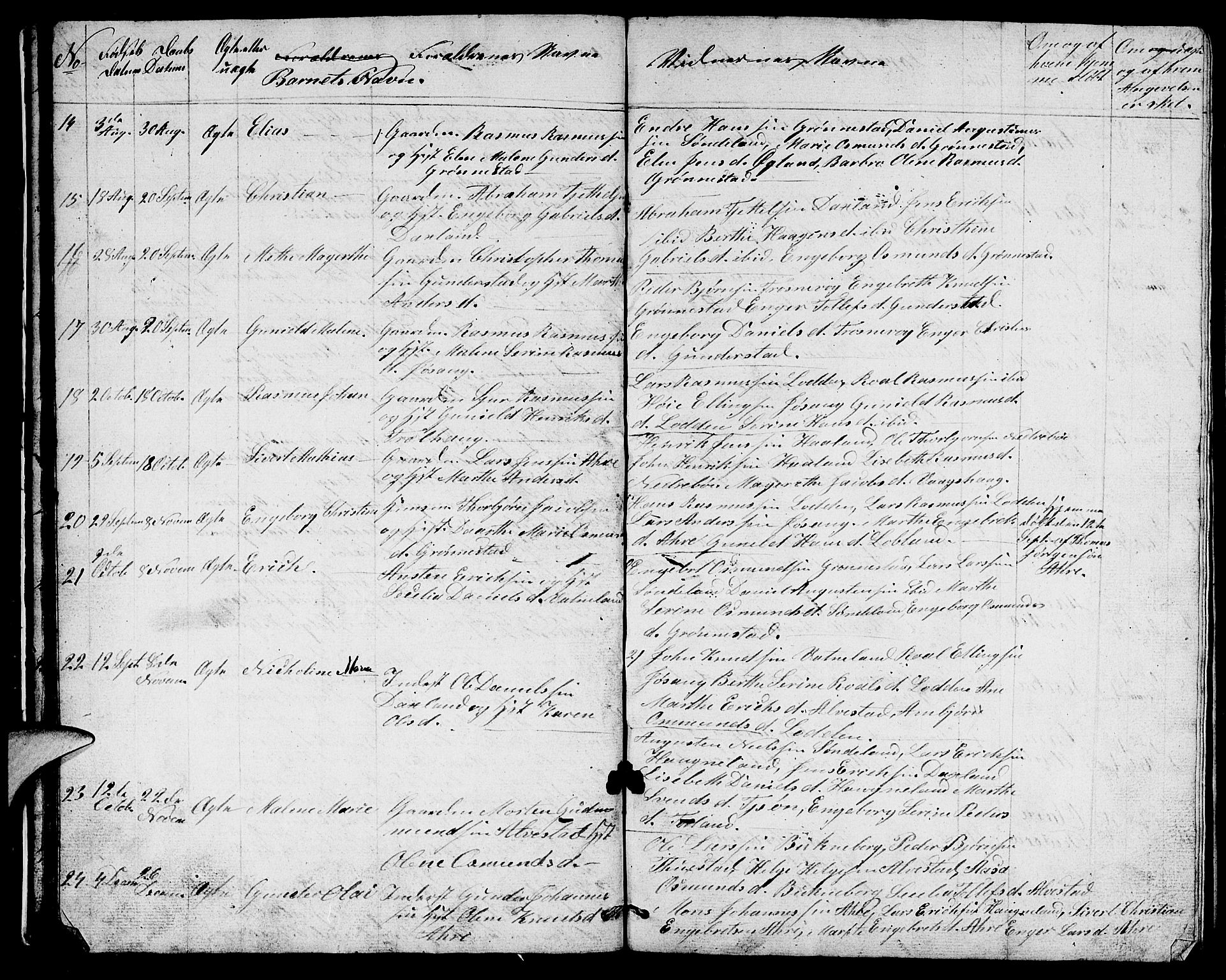Tysvær sokneprestkontor, AV/SAST-A -101864/H/Ha/Hab/L0001: Klokkerbok nr. B 1, 1851-1887, s. 23