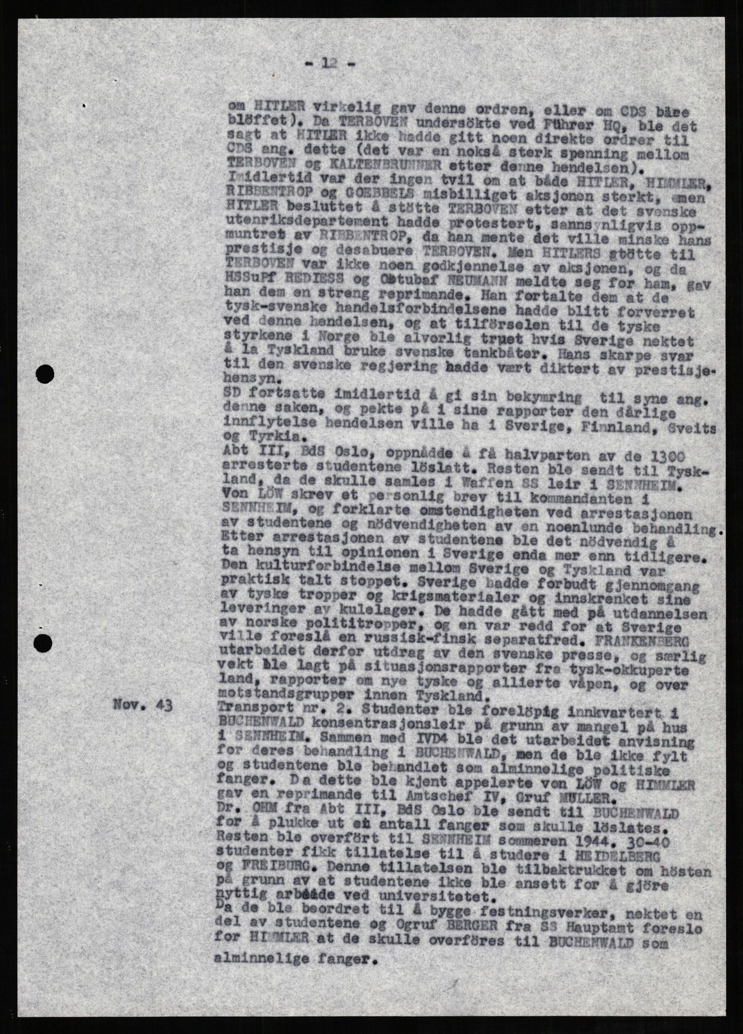 Forsvaret, Forsvarets overkommando II, AV/RA-RAFA-3915/D/Db/L0008: CI Questionaires. Tyske okkupasjonsstyrker i Norge. Tyskere., 1945-1946, s. 225