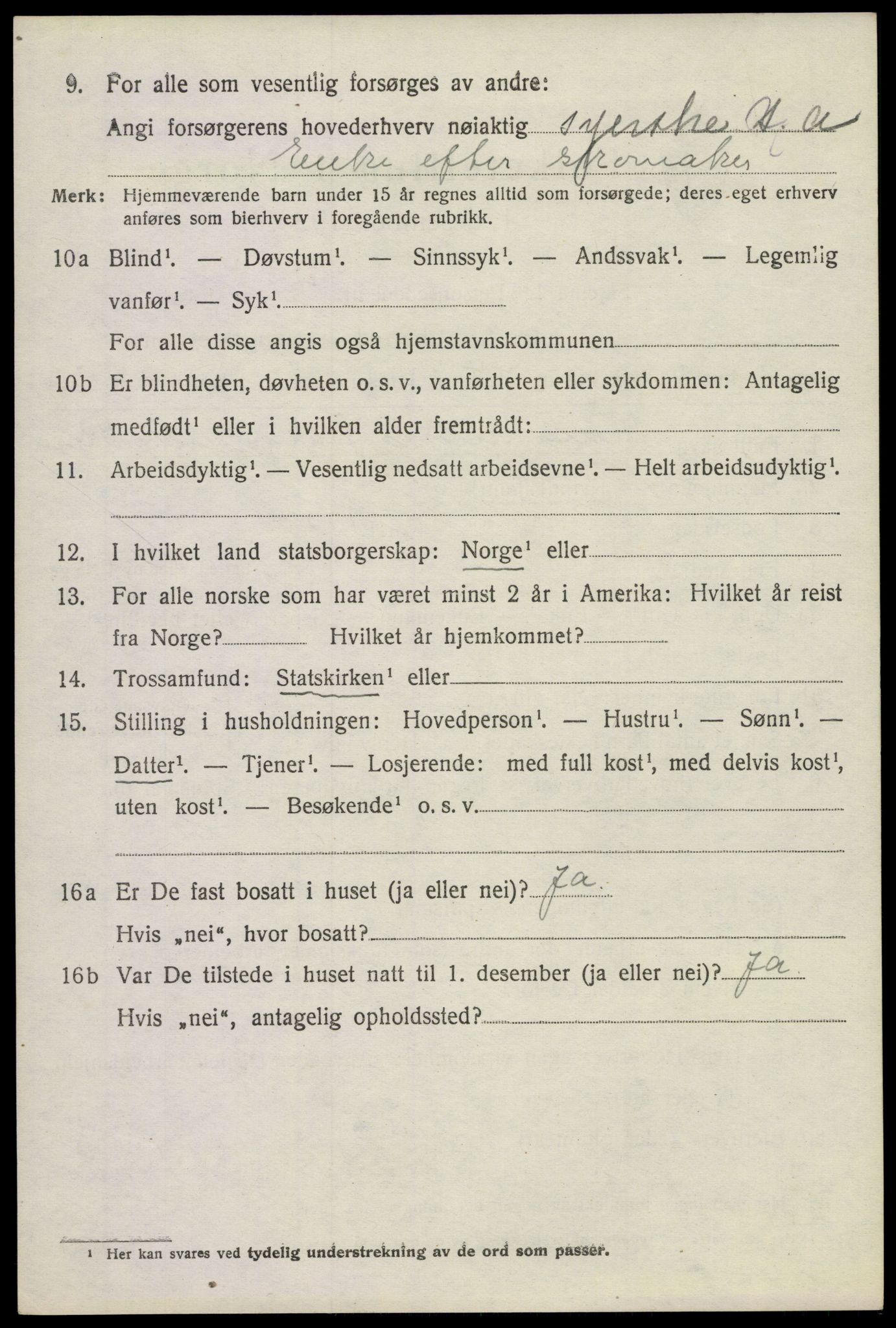 SAST, Folketelling 1920 for 1121 Time herred, 1920, s. 3348