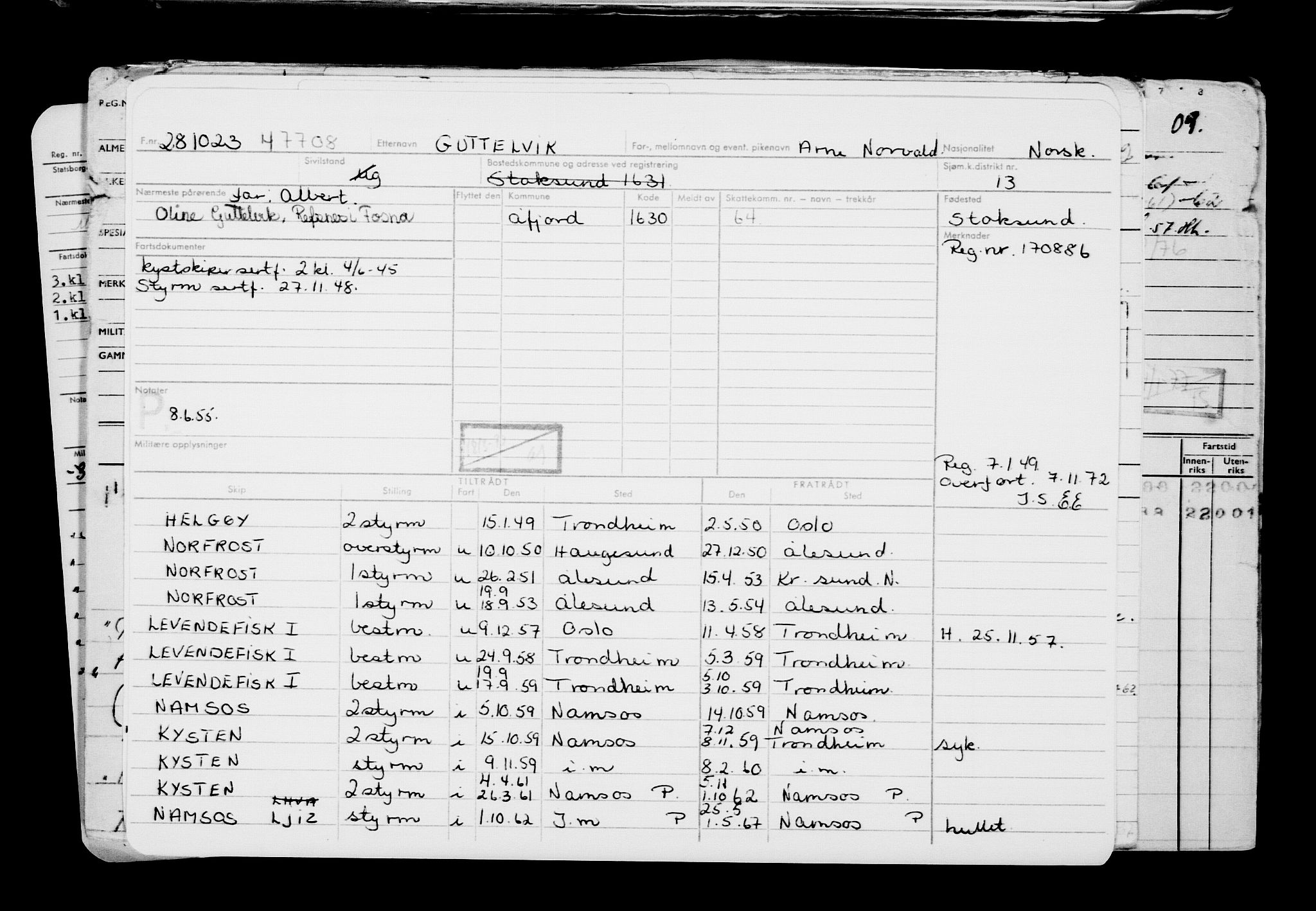 Direktoratet for sjømenn, AV/RA-S-3545/G/Gb/L0224: Hovedkort, 1923, s. 352