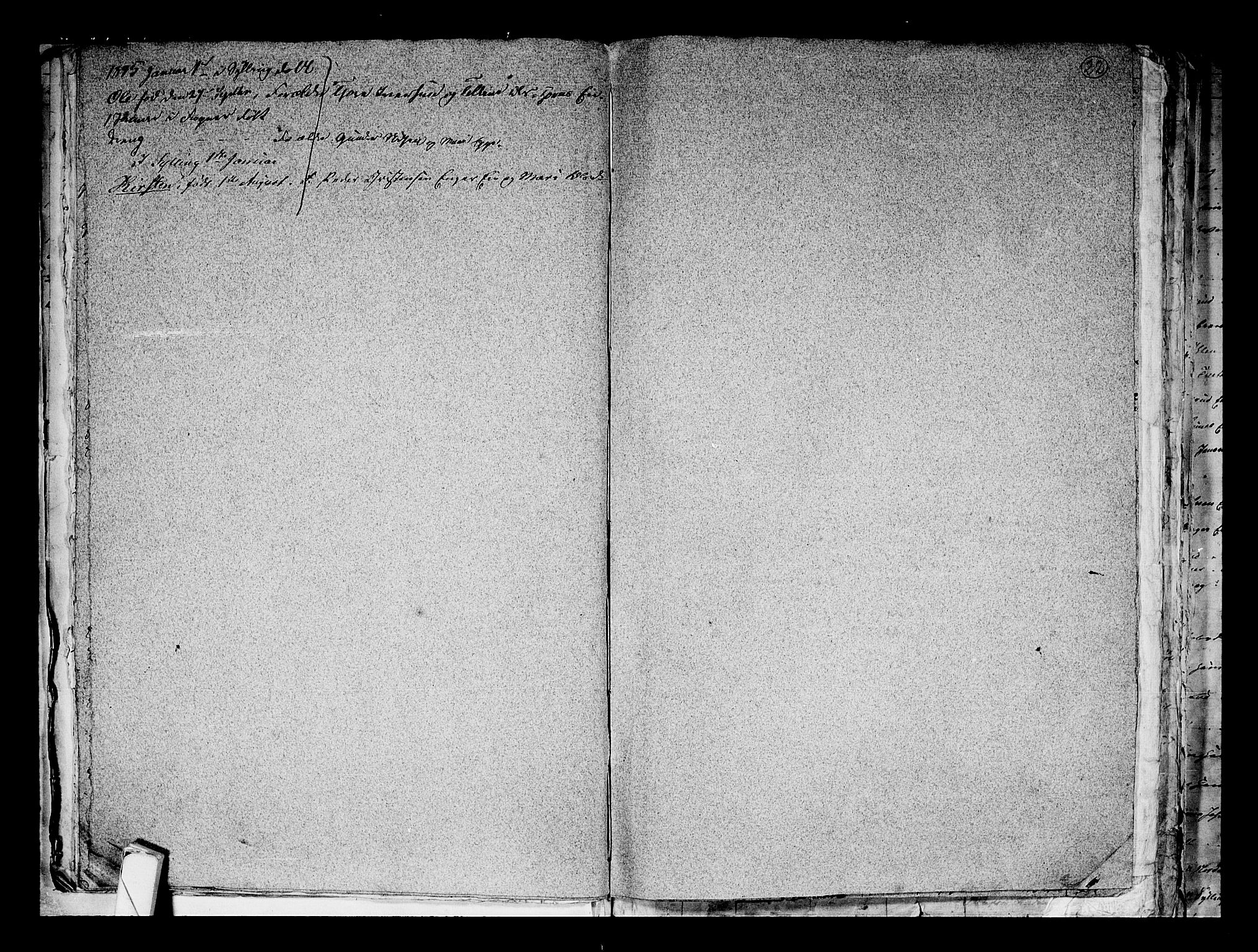 Lier kirkebøker, SAKO/A-230/G/Ga/L0002: Klokkerbok nr. I 2, 1841-1862, s. 22
