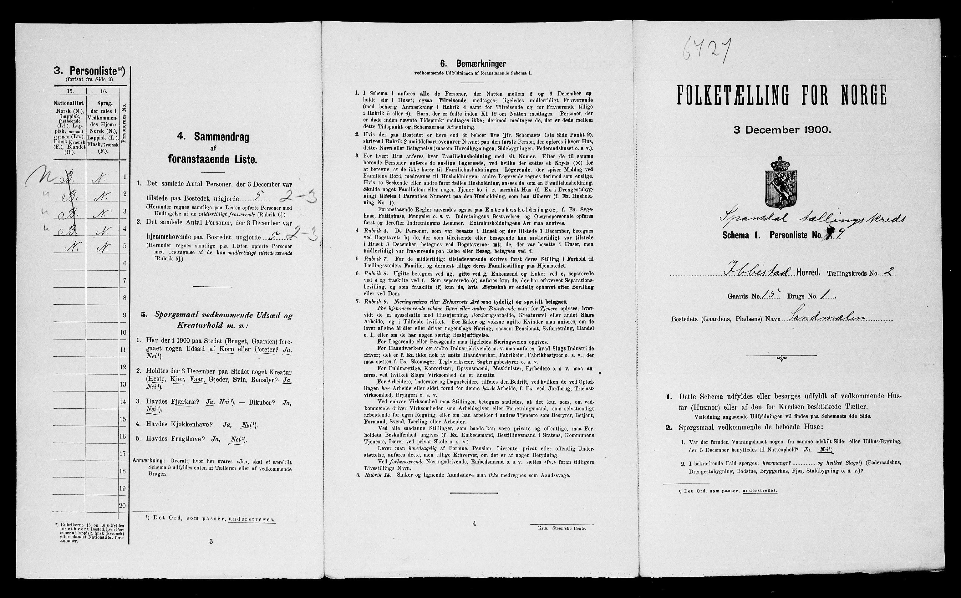 SATØ, Folketelling 1900 for 1917 Ibestad herred, 1900, s. 371