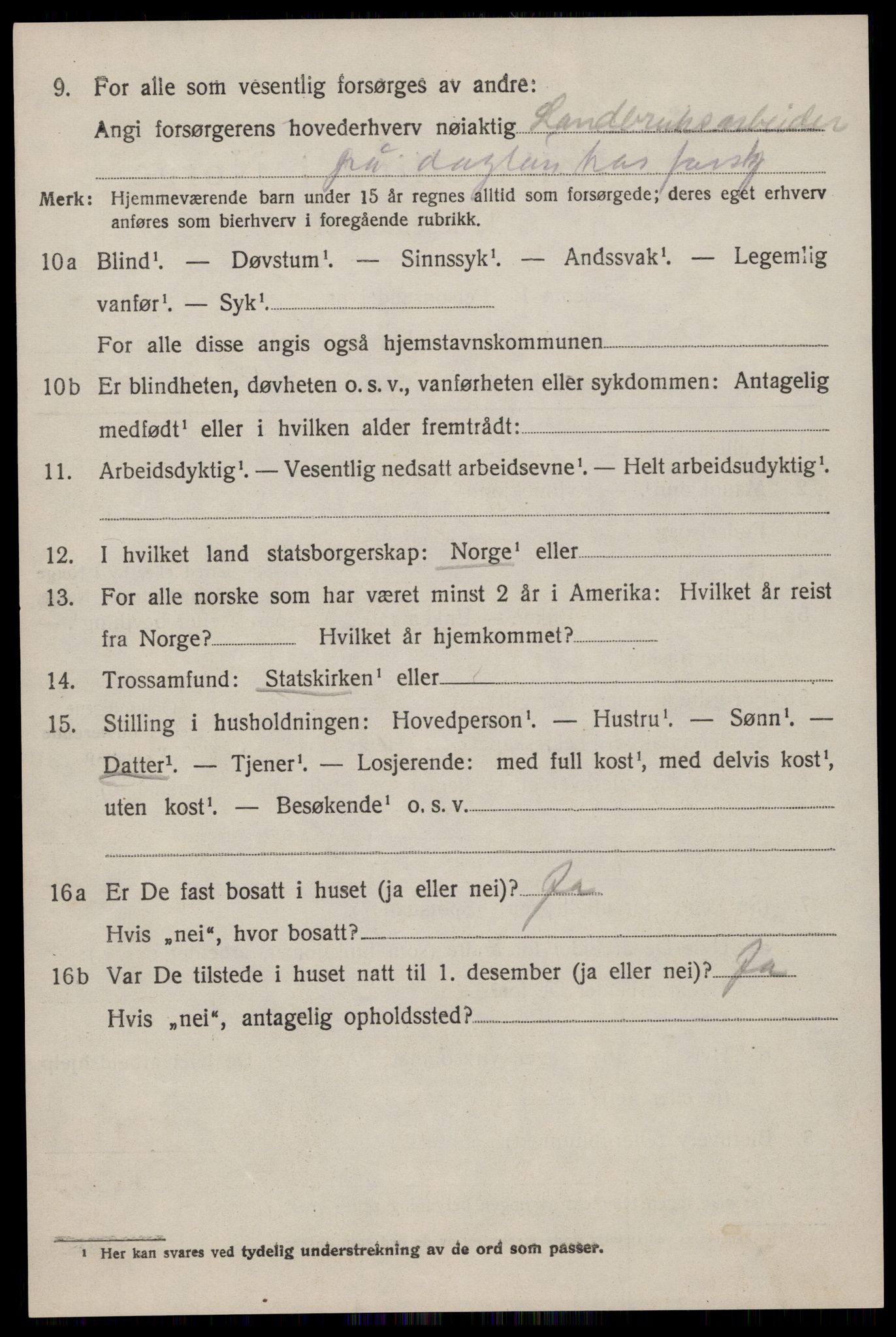 SAST, Folketelling 1920 for 1124 Håland herred, 1920, s. 5272