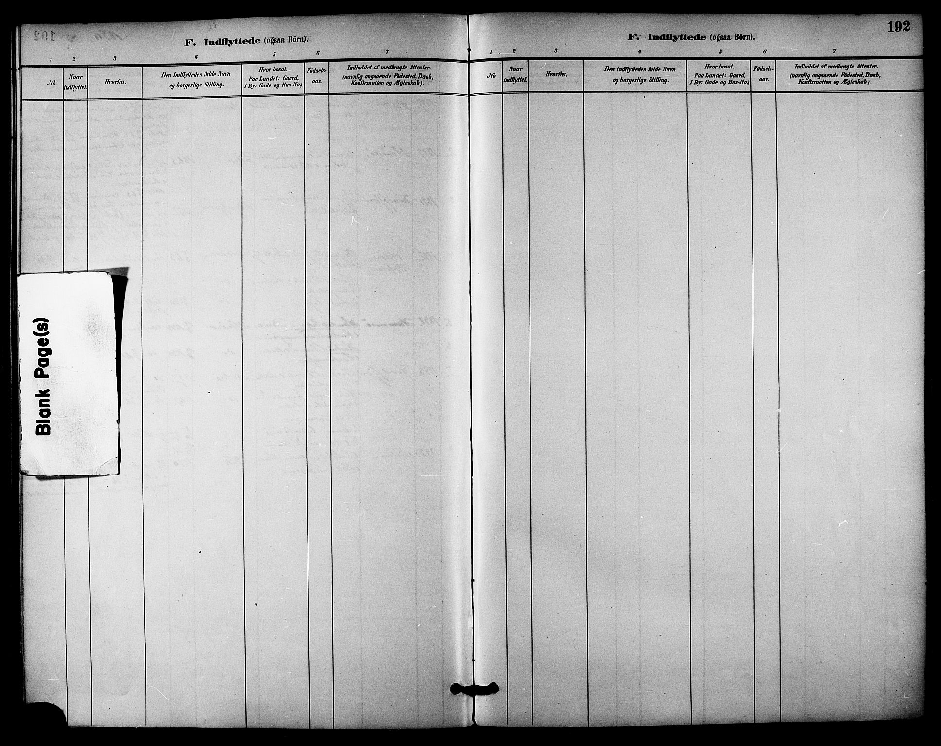 Ministerialprotokoller, klokkerbøker og fødselsregistre - Nordland, SAT/A-1459/895/L1371: Ministerialbok nr. 895A06, 1885-1894, s. 192