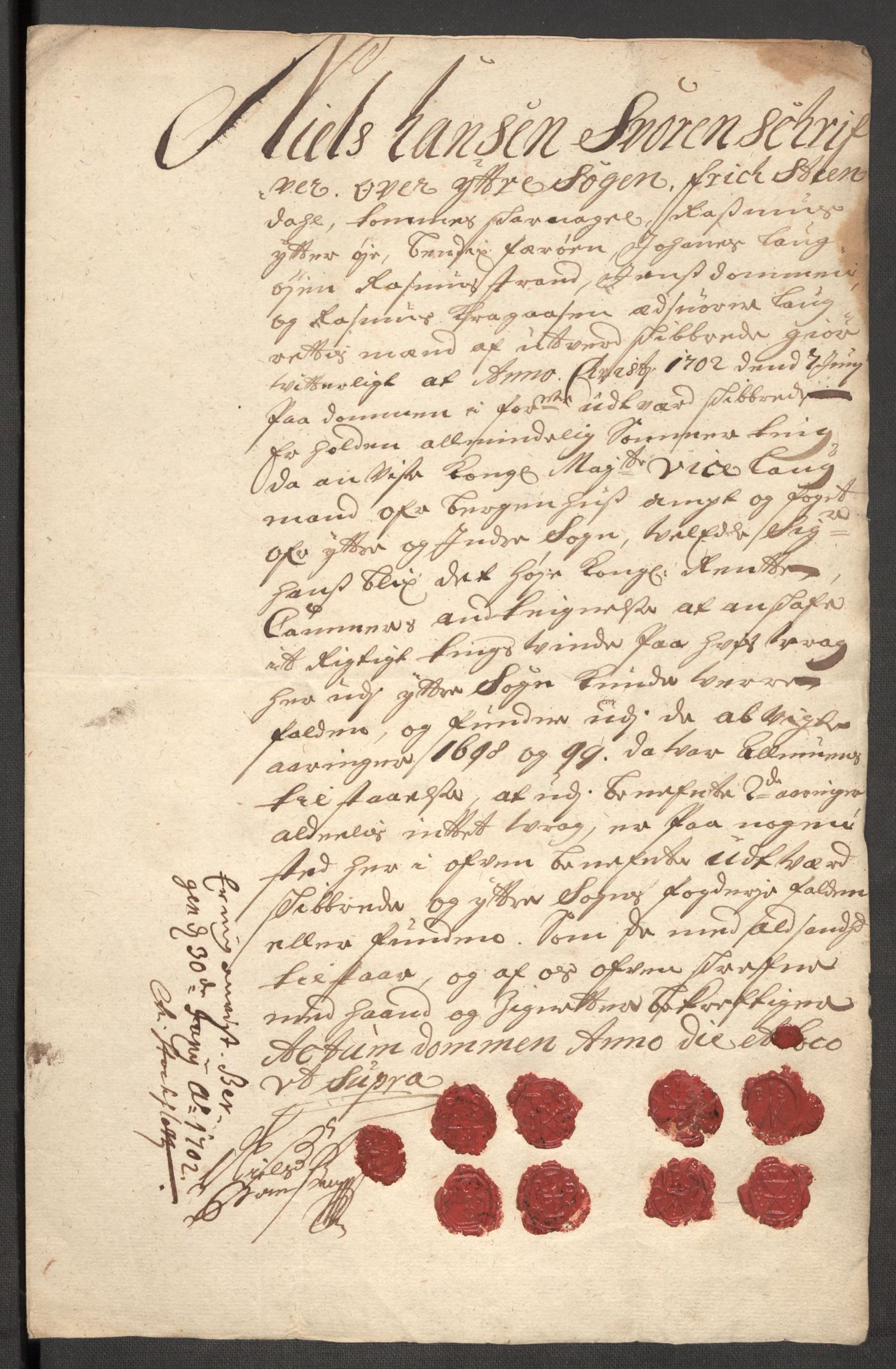 Rentekammeret inntil 1814, Reviderte regnskaper, Fogderegnskap, AV/RA-EA-4092/R52/L3310: Fogderegnskap Sogn, 1698-1699, s. 659