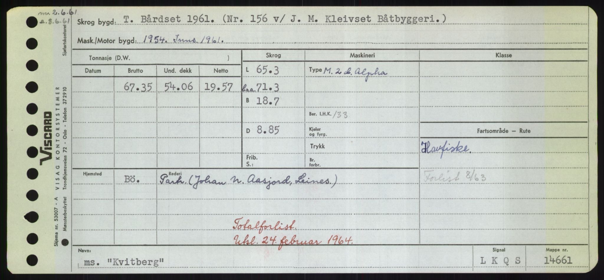 Sjøfartsdirektoratet med forløpere, Skipsmålingen, AV/RA-S-1627/H/Hd/L0021: Fartøy, Kor-Kår, s. 351